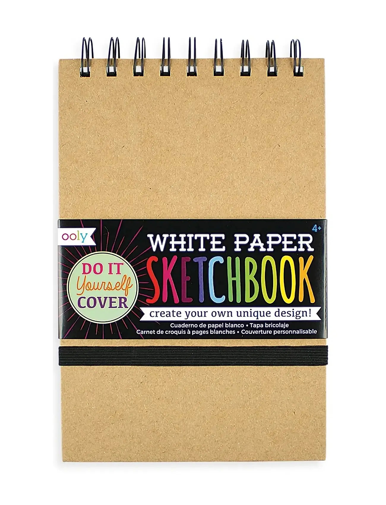 Ooly Sketchbook - Diy - White 13X19 cm, One Size, Beige, Tegning > Kalendere Og Notesbøger, Børn