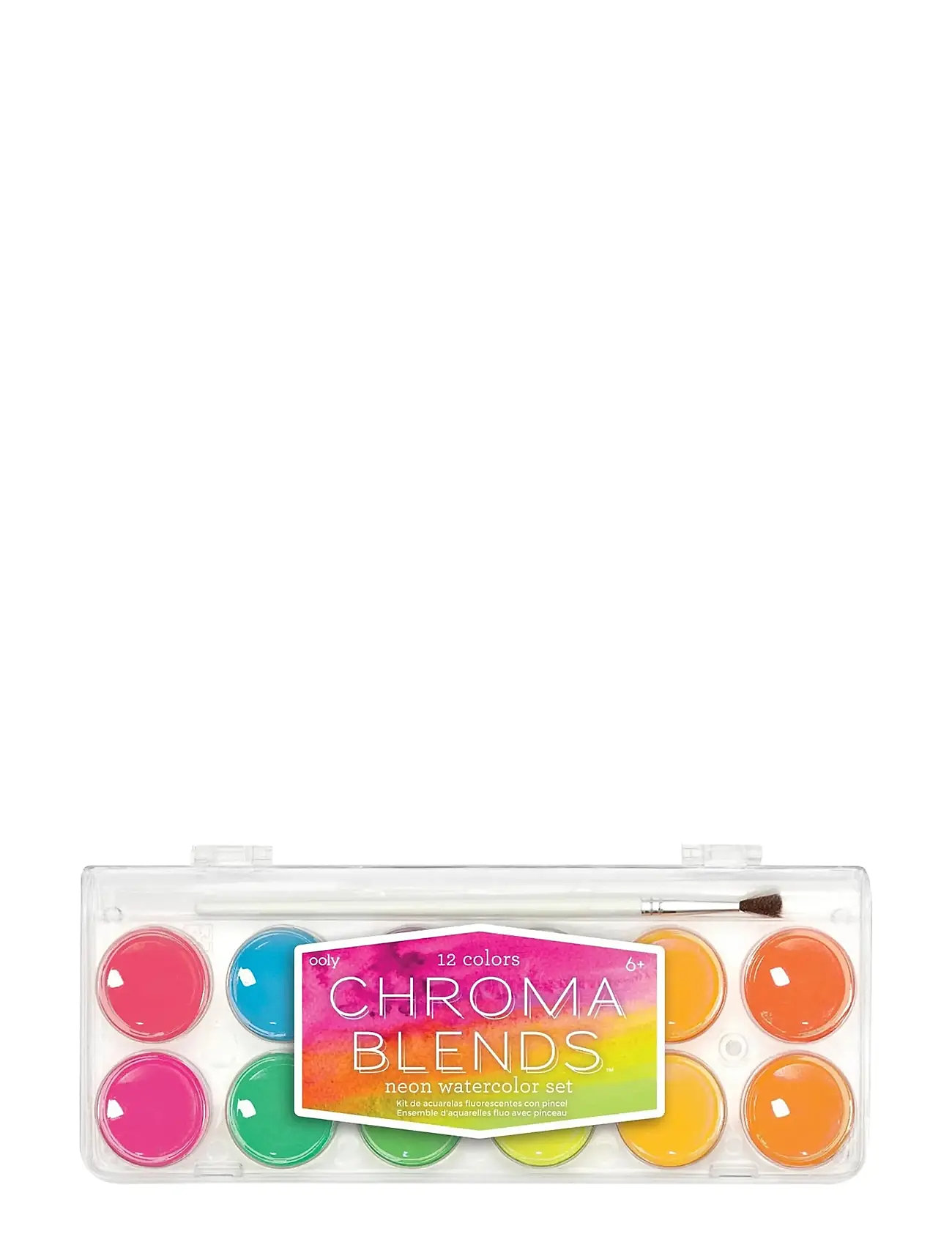 Ooly Watercolour Palette - Chroma Blends - Neon, One Size, Multi/patterned, Tegning > Maling, Børn