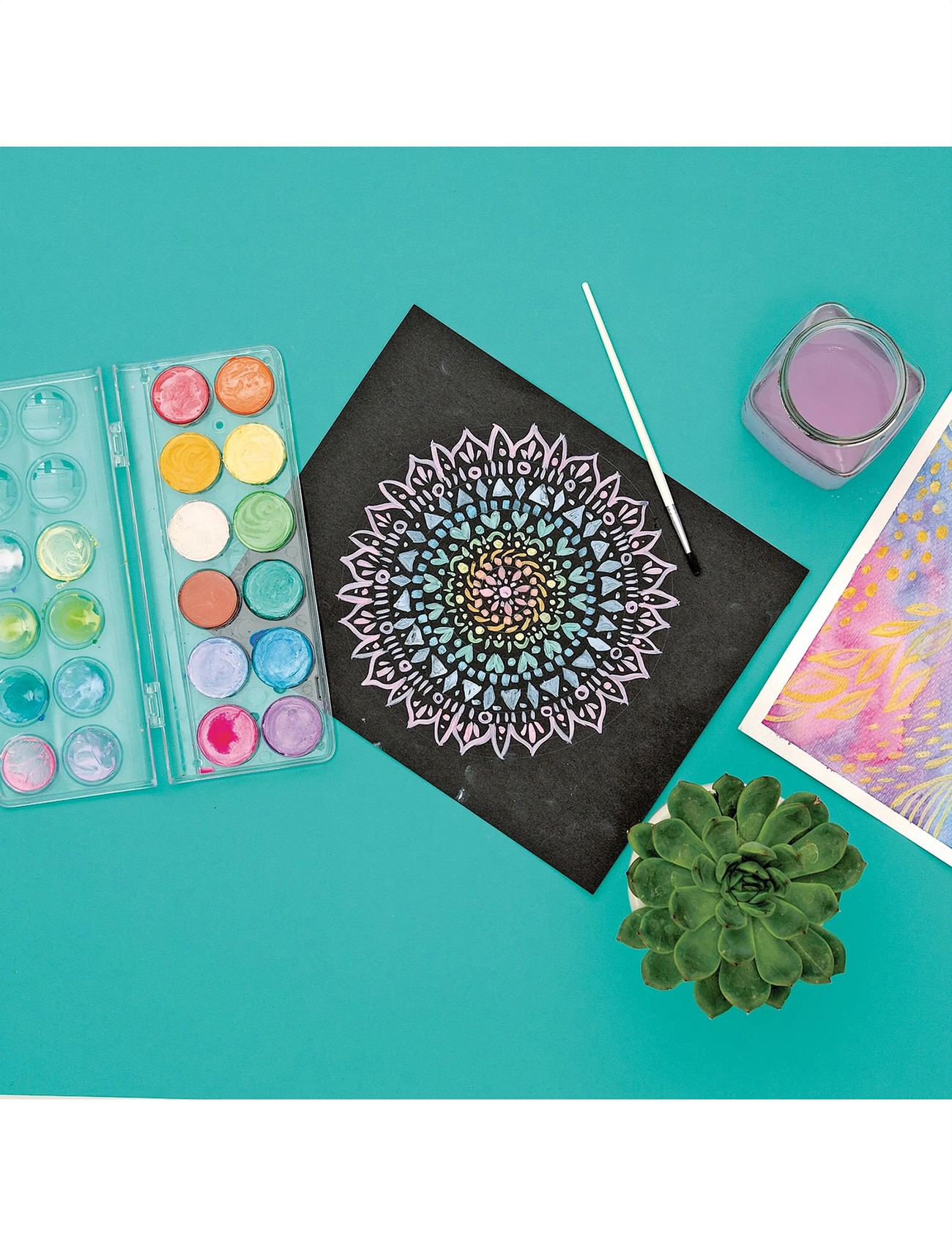 Ooly Watercolour Palette - Chroma Blends - Pearlescent, One Size, Multi/patterned, Tegning > Maling, Børn