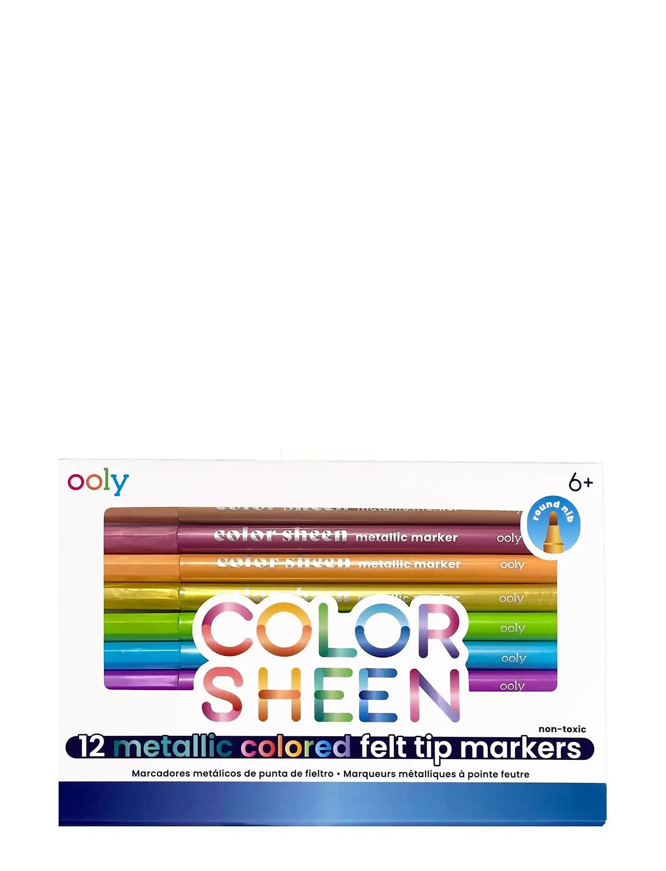 Ooly Markers 12 Pcs - Colour Sheen - Metallic, One Size, Multi/patterned, Drawing > Pencils, Børn