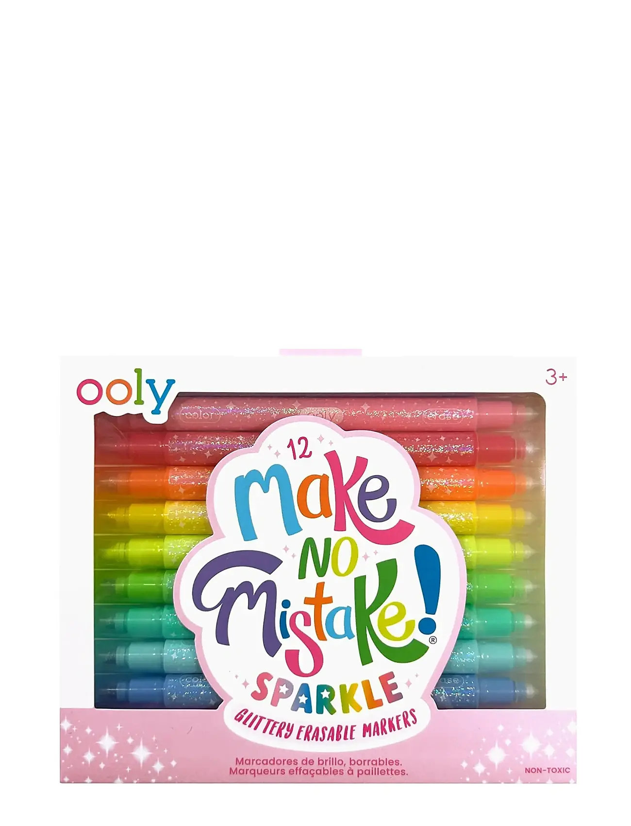 Ooly Markers 12 Pcs - Erasable - Make No Mistake Sparkle, One Size, Multi/patterned, Drawing > Pencils, Børn