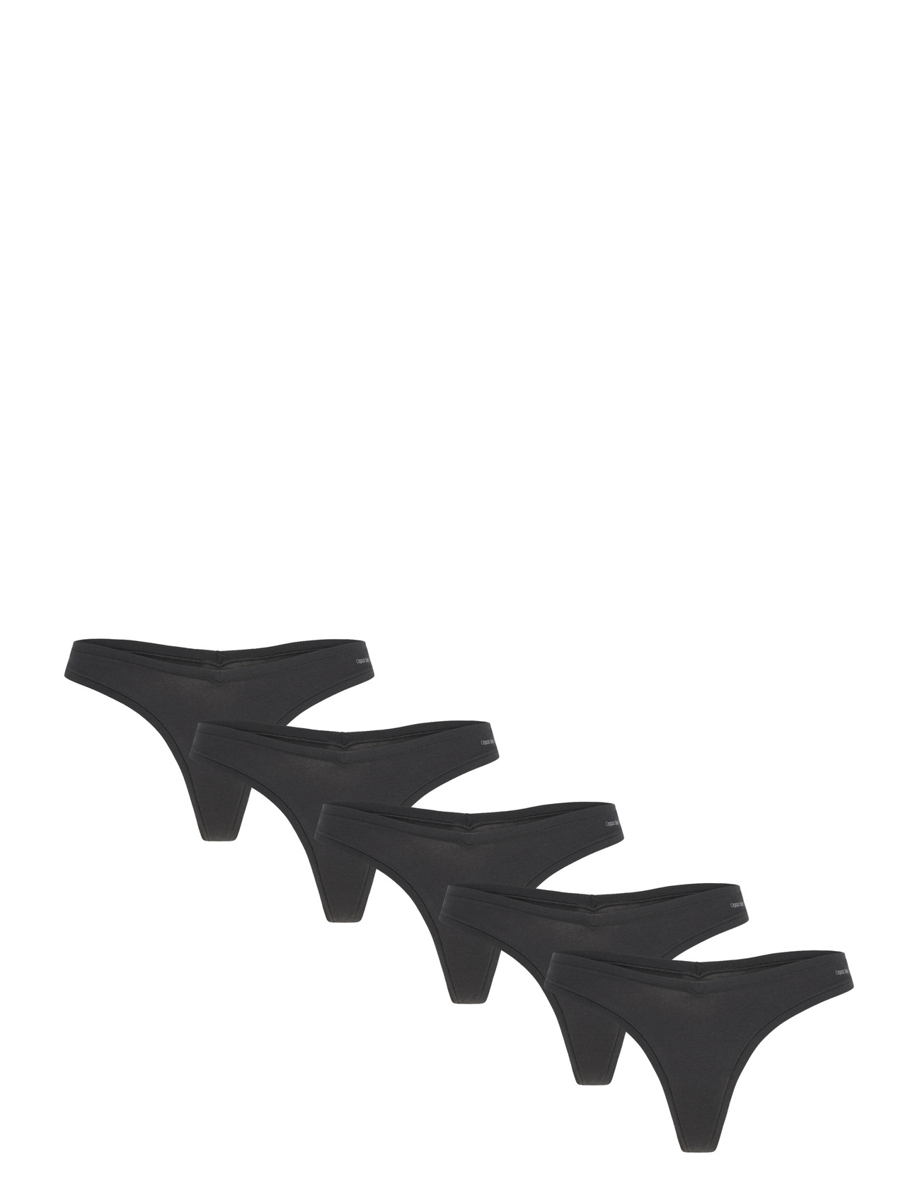 ORGANIC BASICS Flex Stringtanga 5-Pack Schwarz - M - Damen
