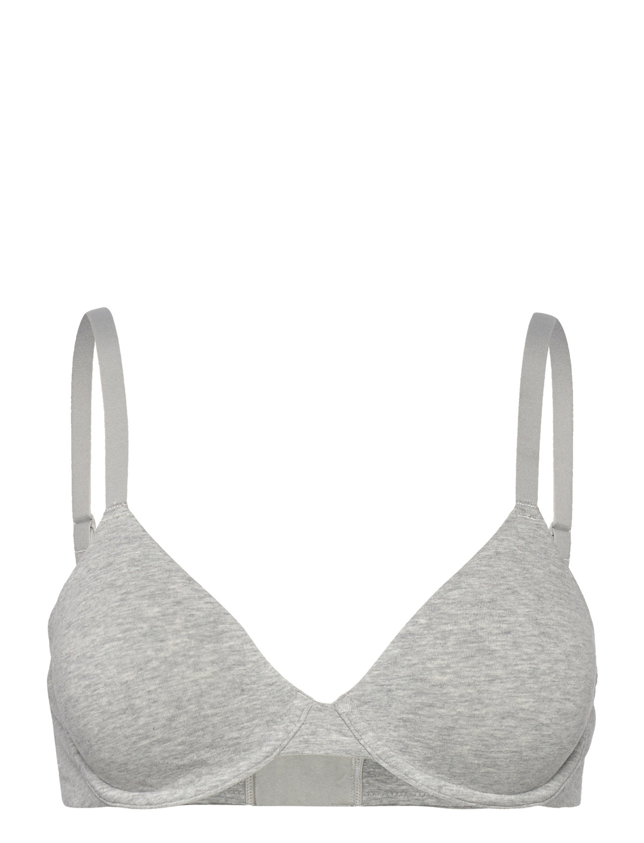 Core Unlined Demi Bra Lingerie Bras & Tops T-shirt Bras Grey Organic Basics