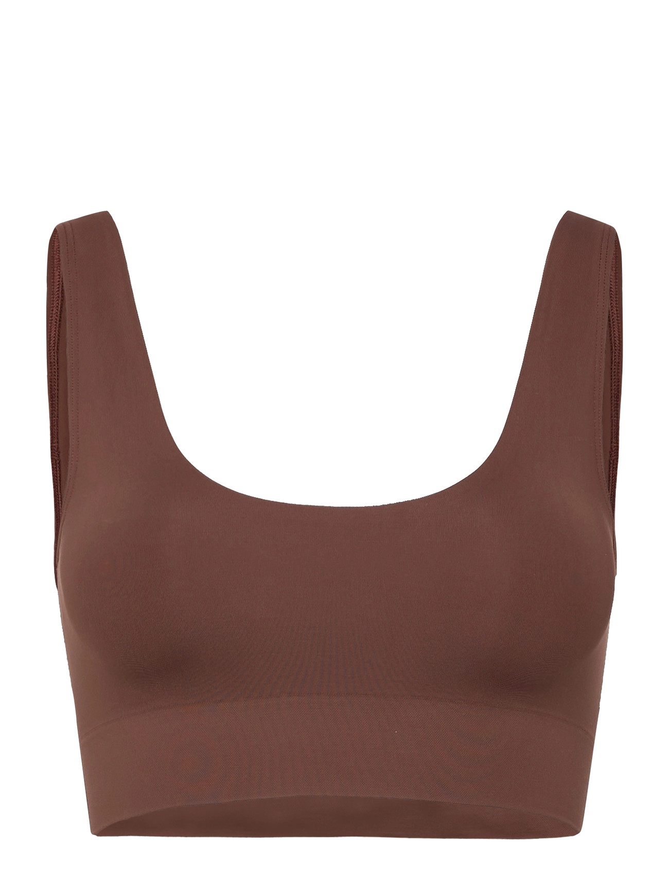Organic Basics Smooth Bralette, M, Brown, Bløde Bh'Er > Tank Top Bh'Er, Dame