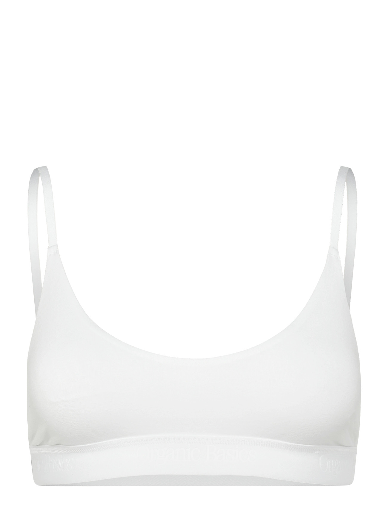 ORGANIC BASICS Core Open Back Scoop Bralette Weiß - M - Damen