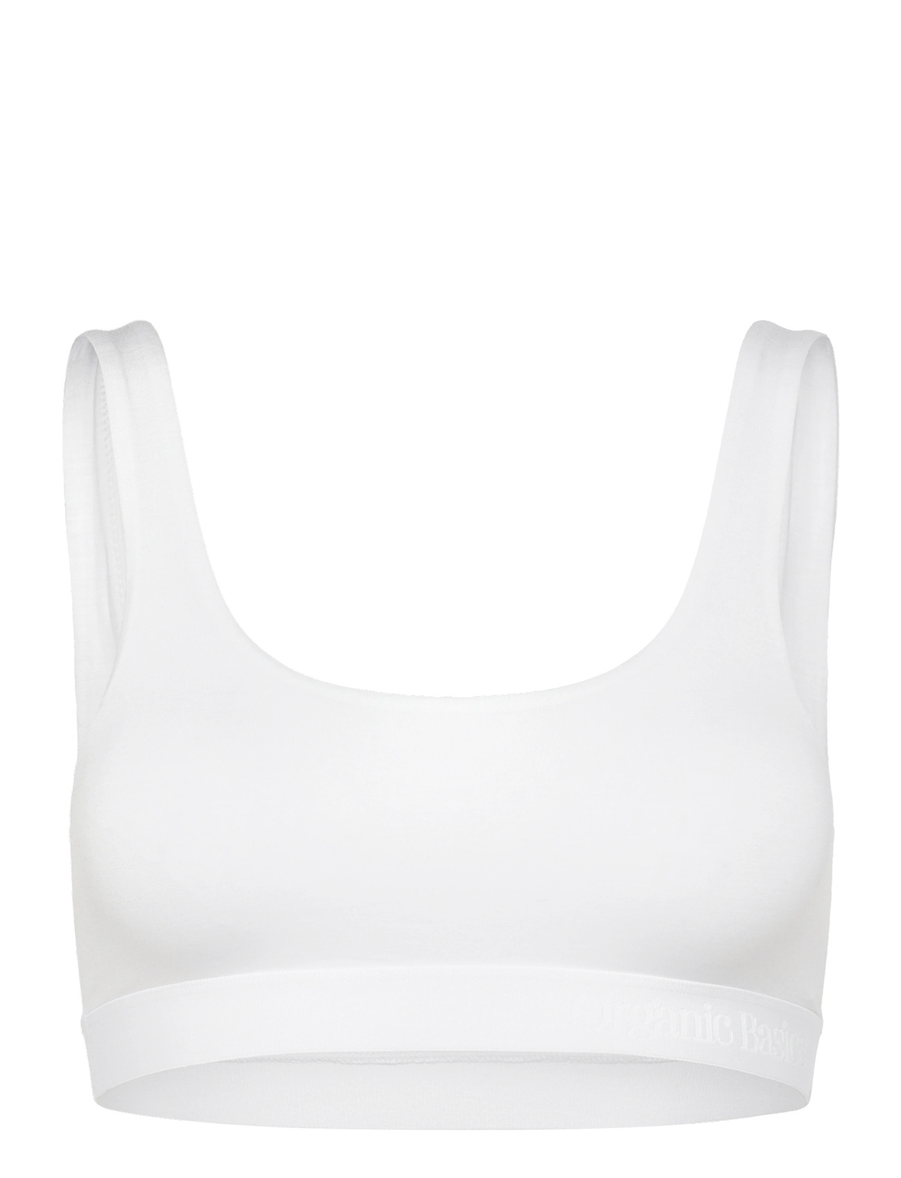 ORGANIC BASICS Soft Touch Scoop Neck Bralette Weiß - XS - Damen