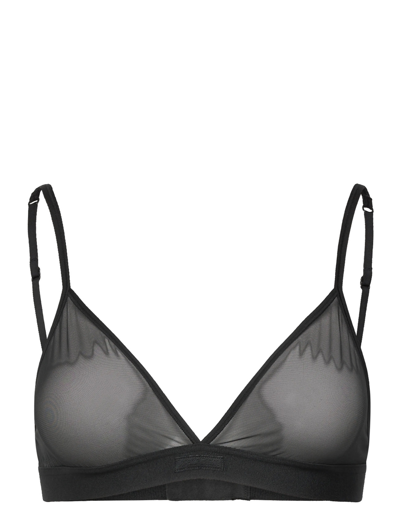 ORGANIC BASICS Mesh Triangle Bralette Schwarz - XXS - Damen