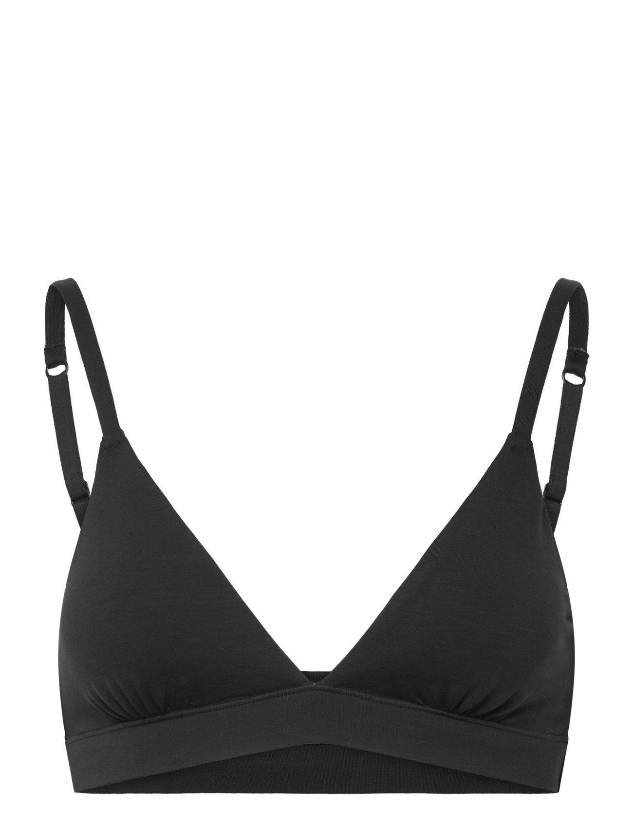 ORGANIC BASICS Soft Touch Veil Triangle Bralette Schwarz - L - Damen