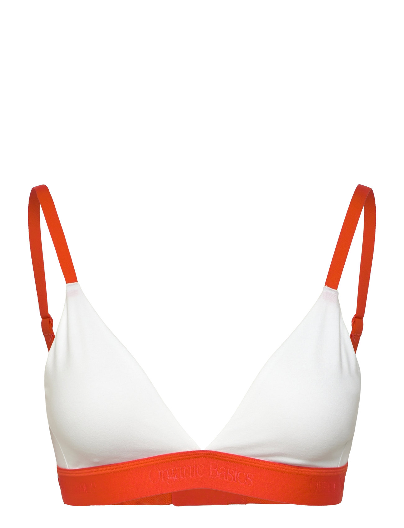 Core Play Triangle Bralette Lingerie Bras & Tops Soft Bras Bralette White Organic Basics