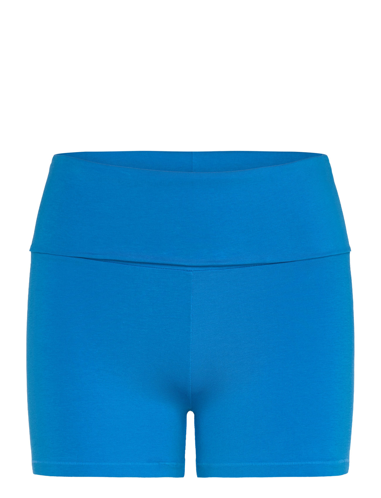 Flex Foldover Shorts Shorts Blue Organic Basics