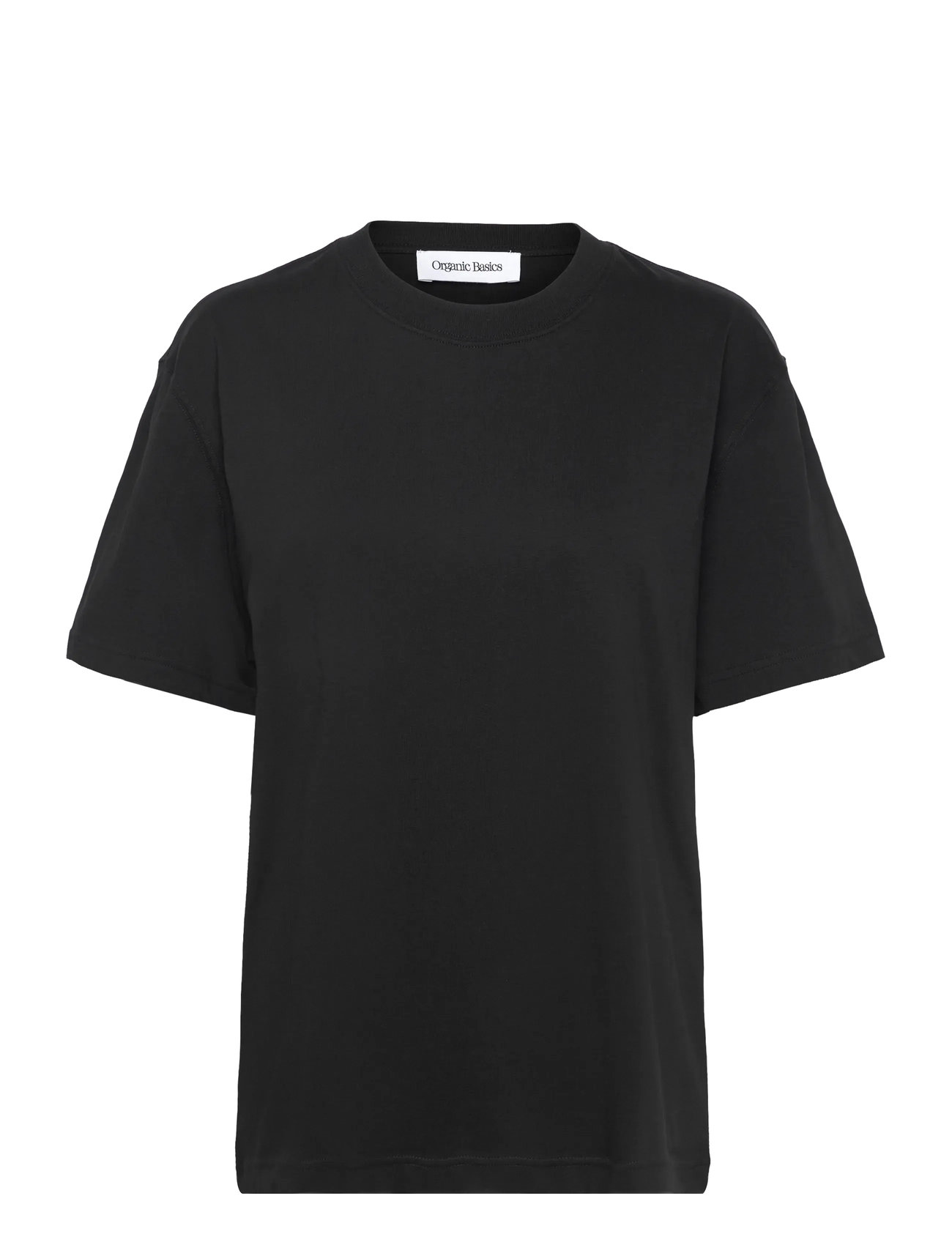 ORGANIC BASICS True Heavy Boxy Tee Schwarz - S - Damen