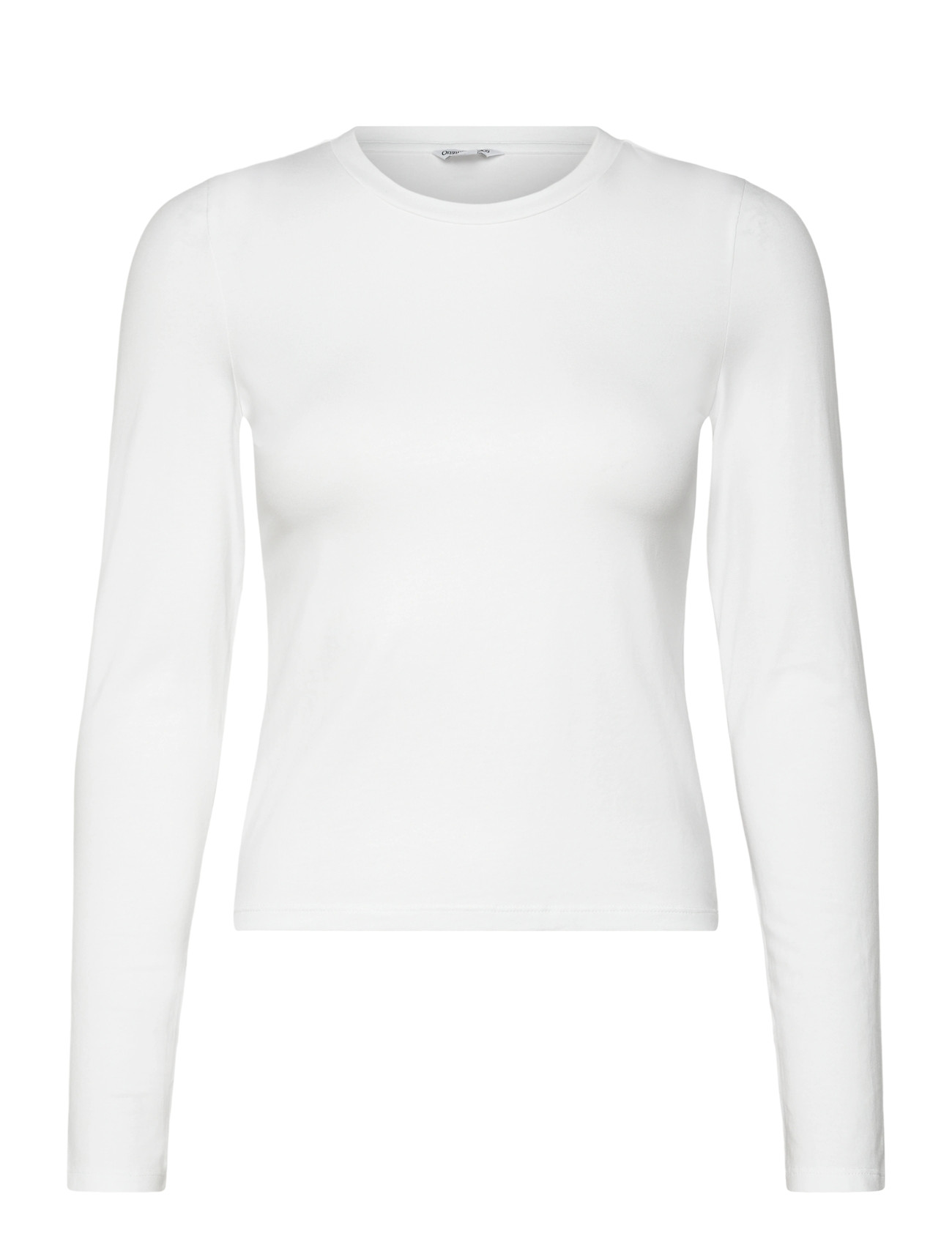 Organic Basics Everyday Regular Long Sleeve Tee, L, White, T-Shirts & Toppe > Langærmede, Dame