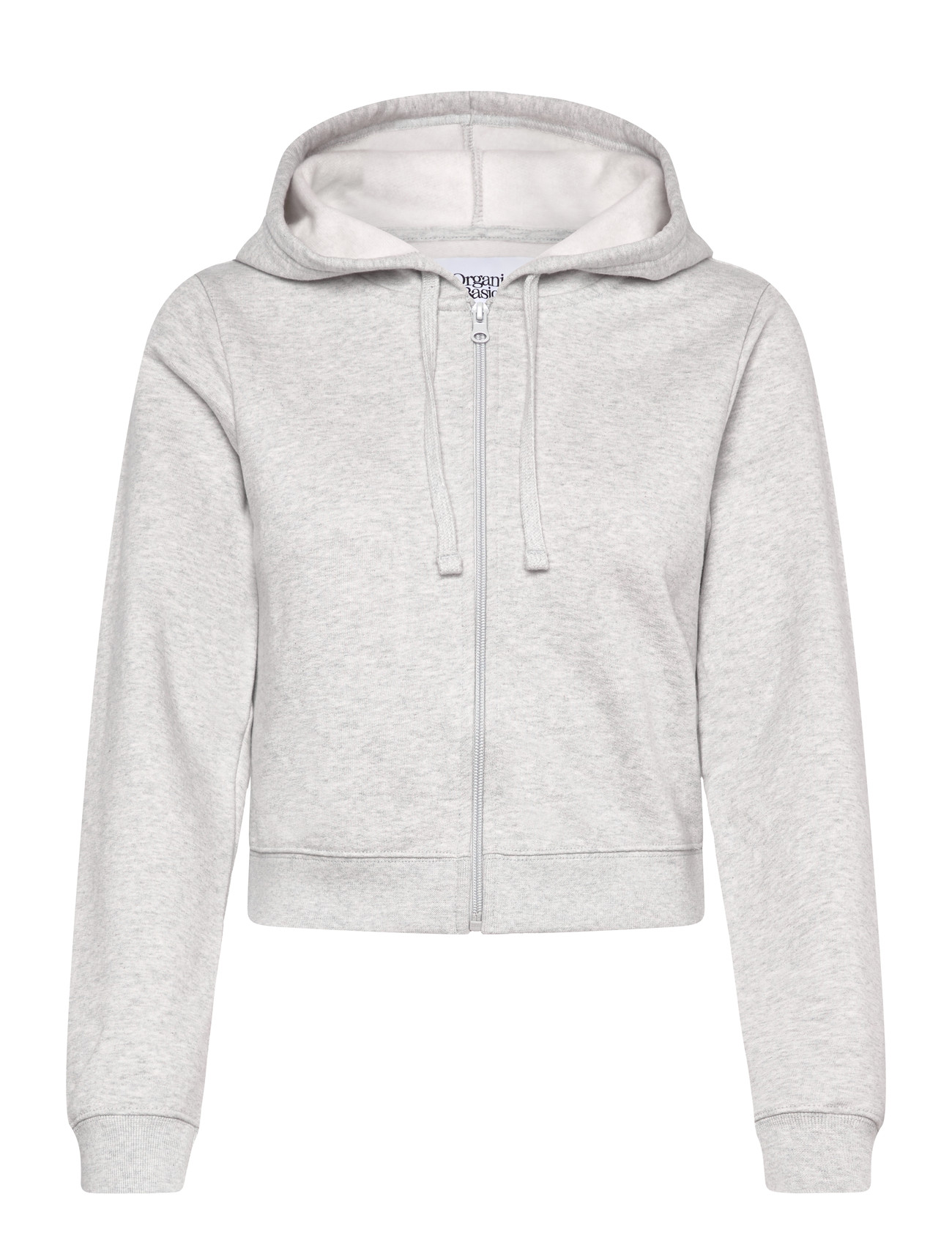 ORGANIC BASICS Weekend Crop Zip Hoodie Grau - XS - Damen