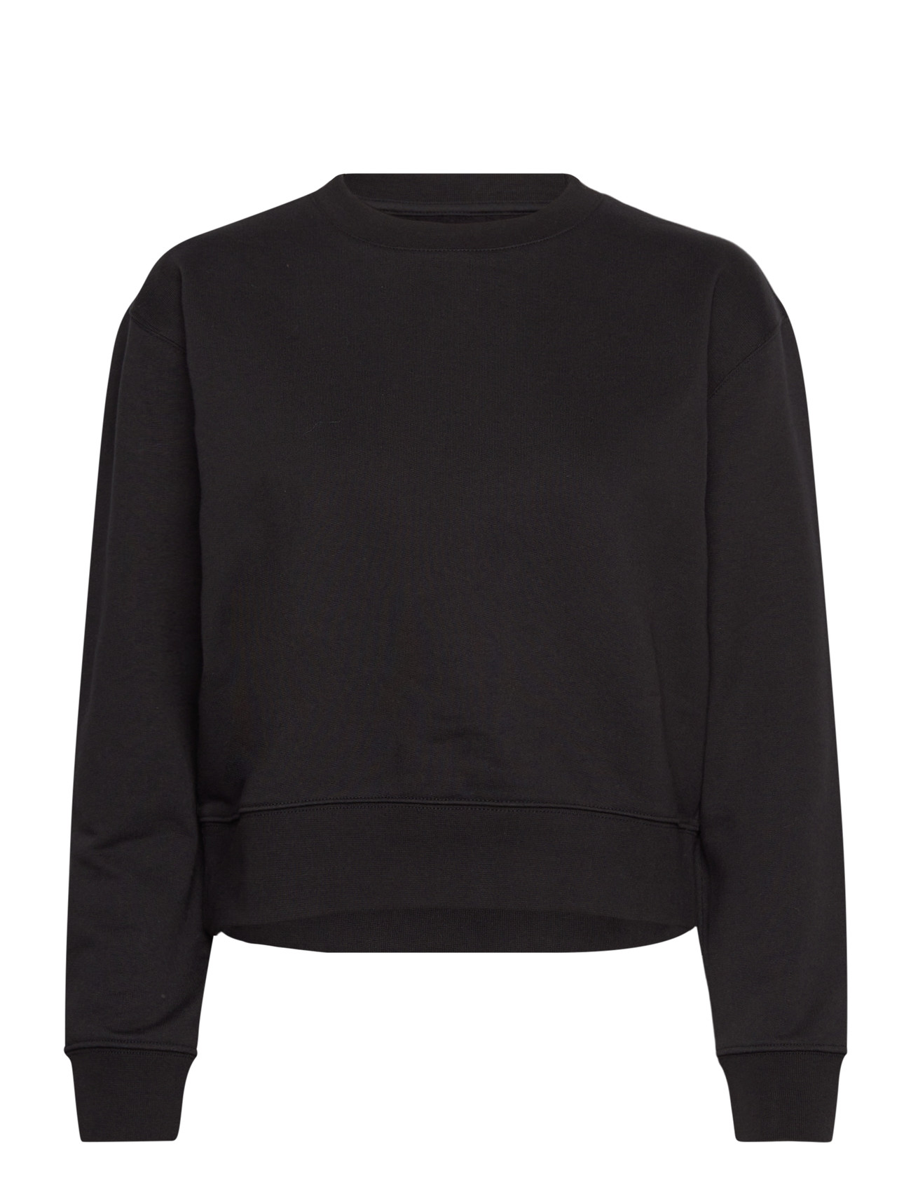 ORGANIC BASICS Weekend Crop Crewneck Schwarz - M - Damen