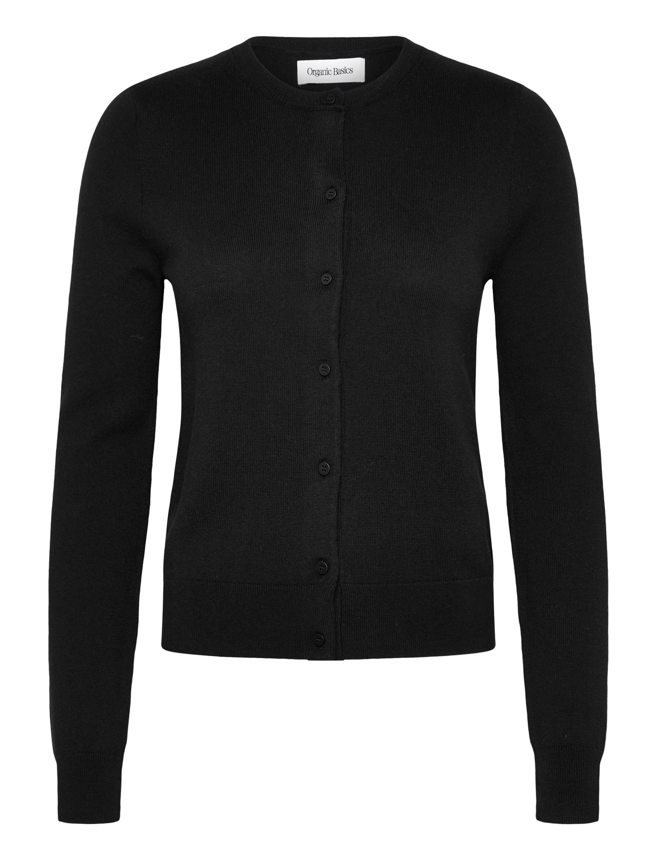 ORGANIC BASICS Soft Knit Slim Cardigan Schwarz - XXS - Damen