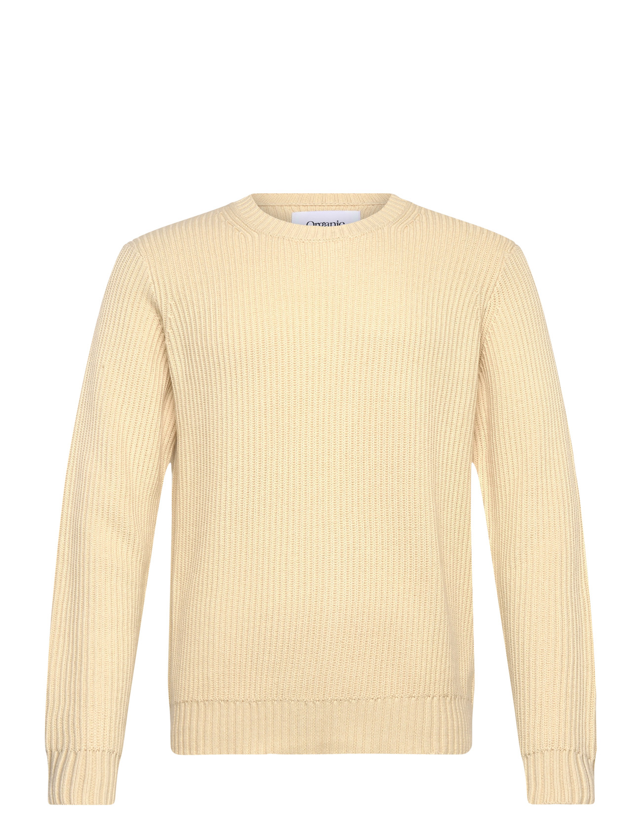 ORGANIC BASICS Soft Knit Chunky Crewneck Pullover Cream - S - Herren