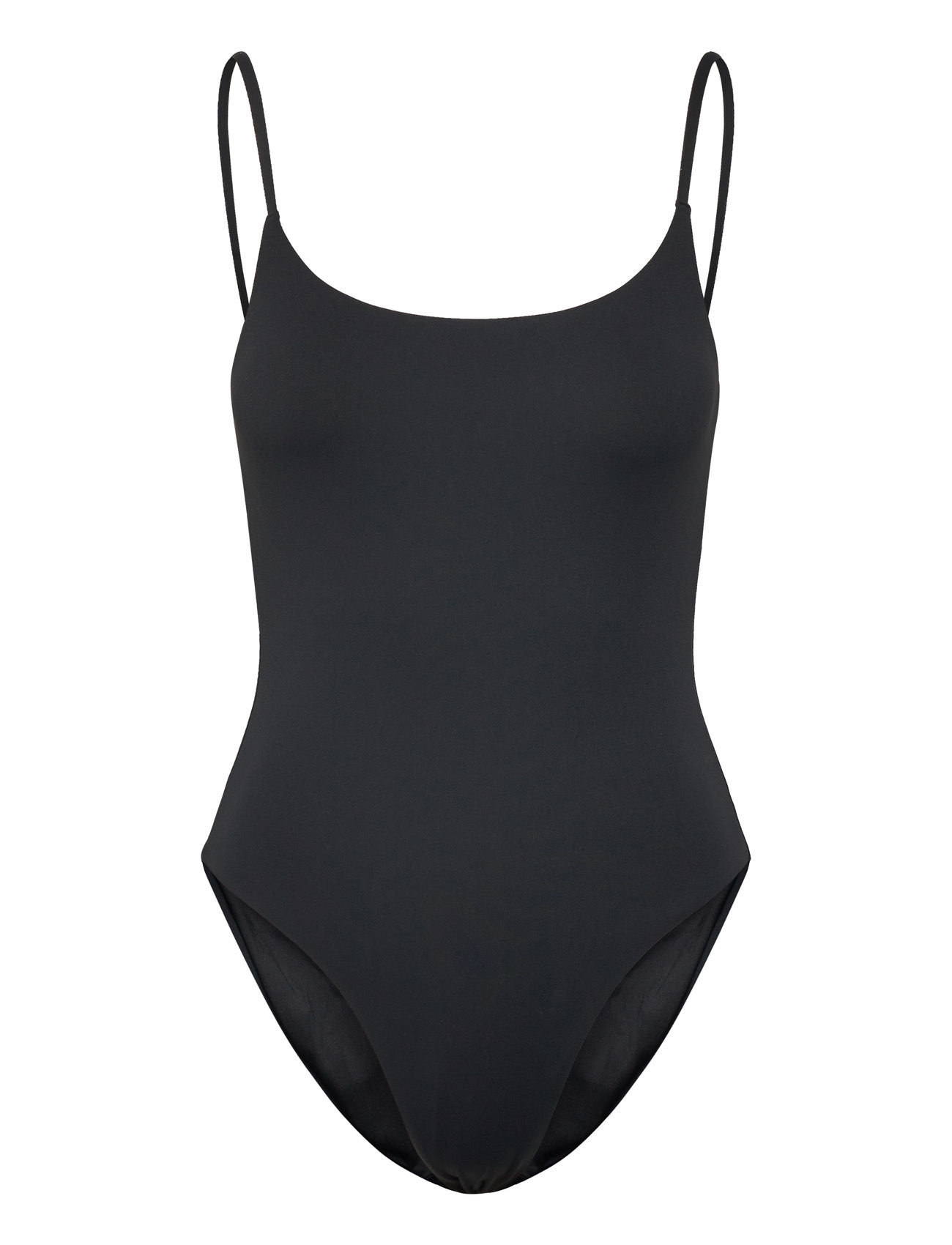 Swim Open Back -Piece Bikini Black Organic Basics