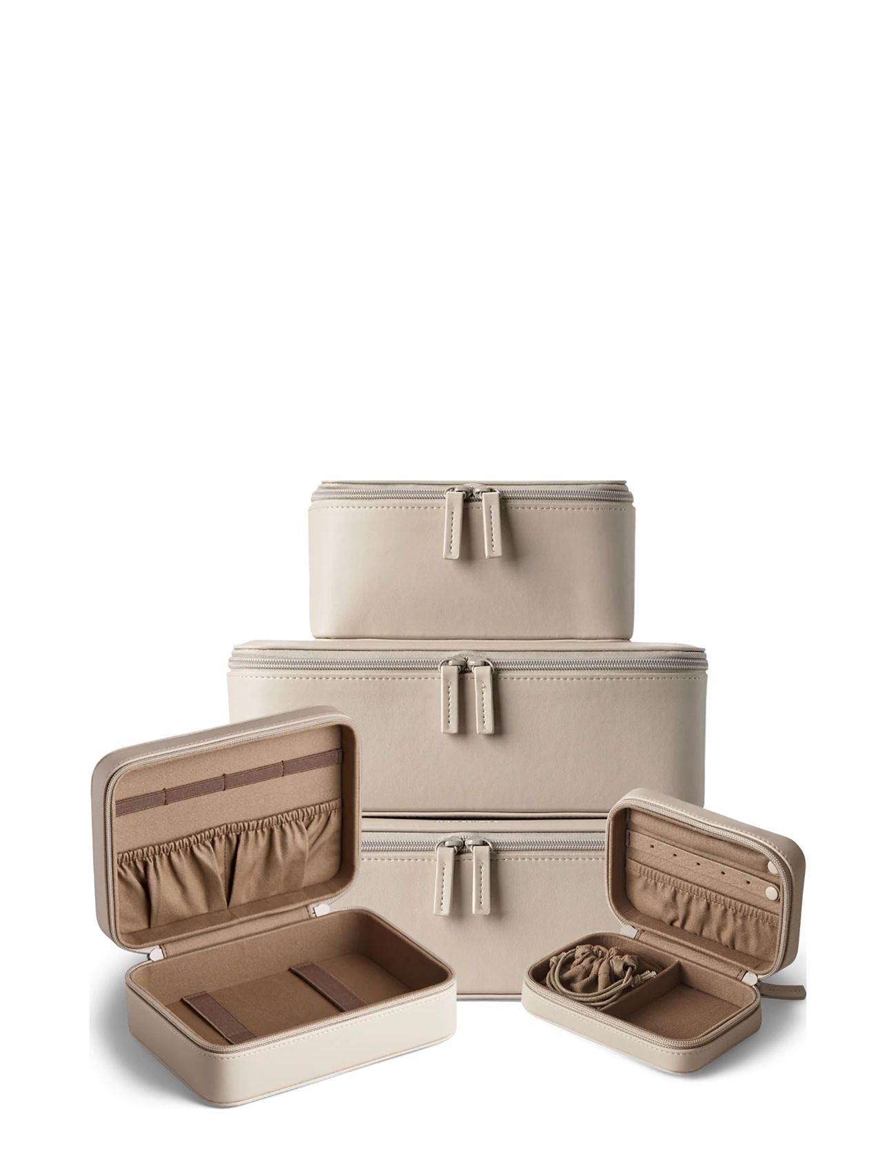 ORGANISTA Vegan Leder Combo Set Beige - One Size - Damen