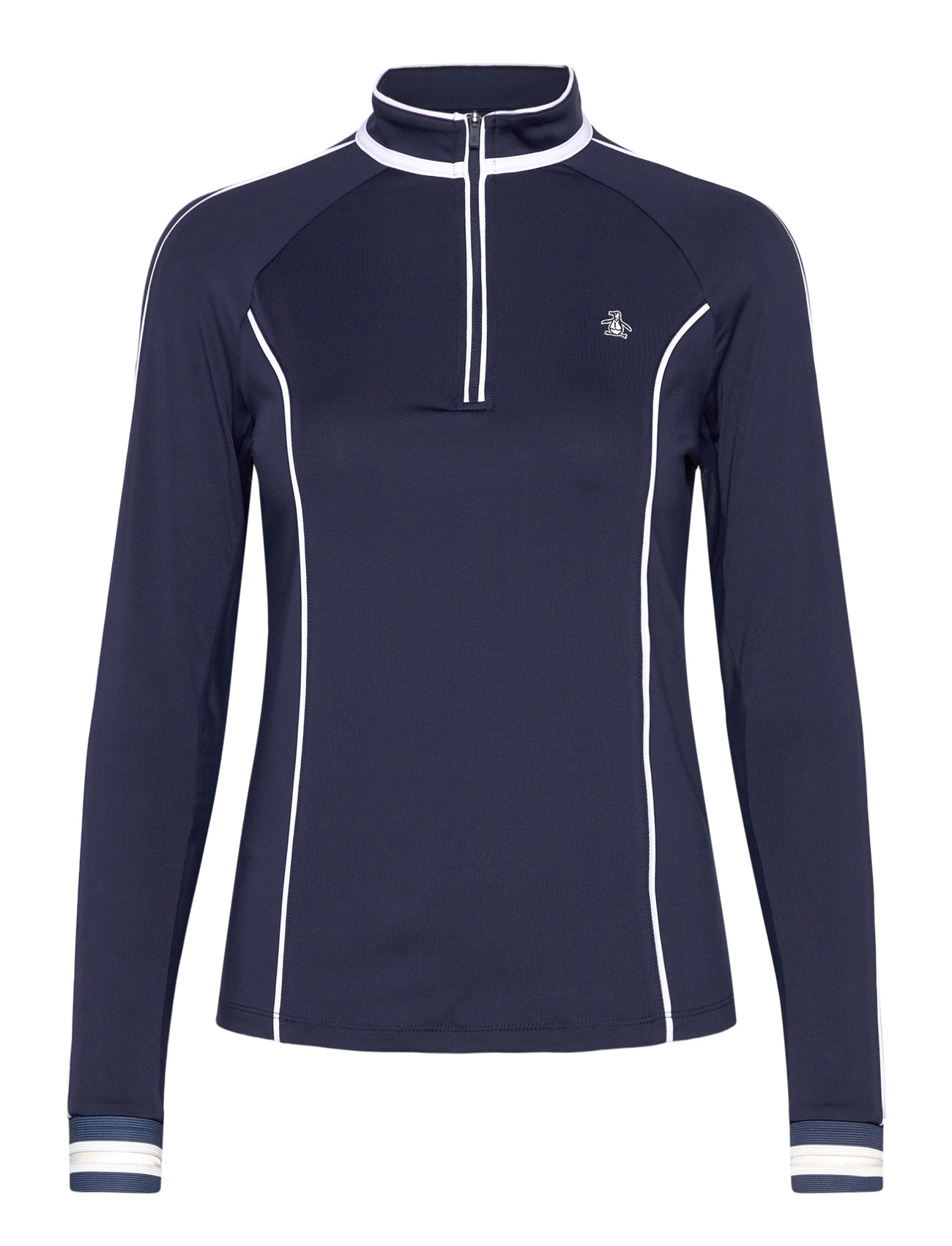 ORIGINAL PENGUIN GOLF Sun Protection Golf 1/4 Zip Oberteil Navy - M - Damen
