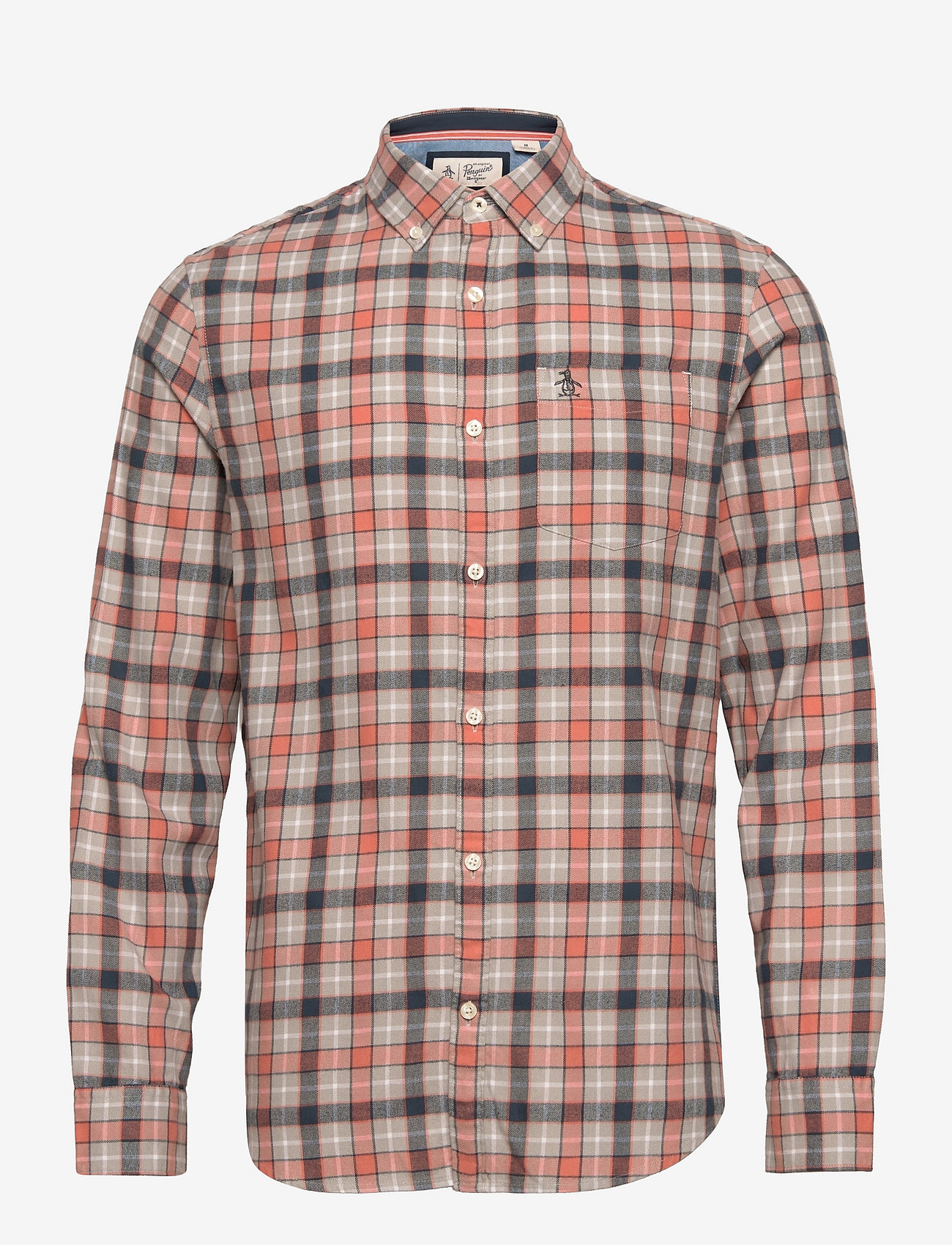 Original Penguin Wnv Ls Plaid Ltwt Fl 
