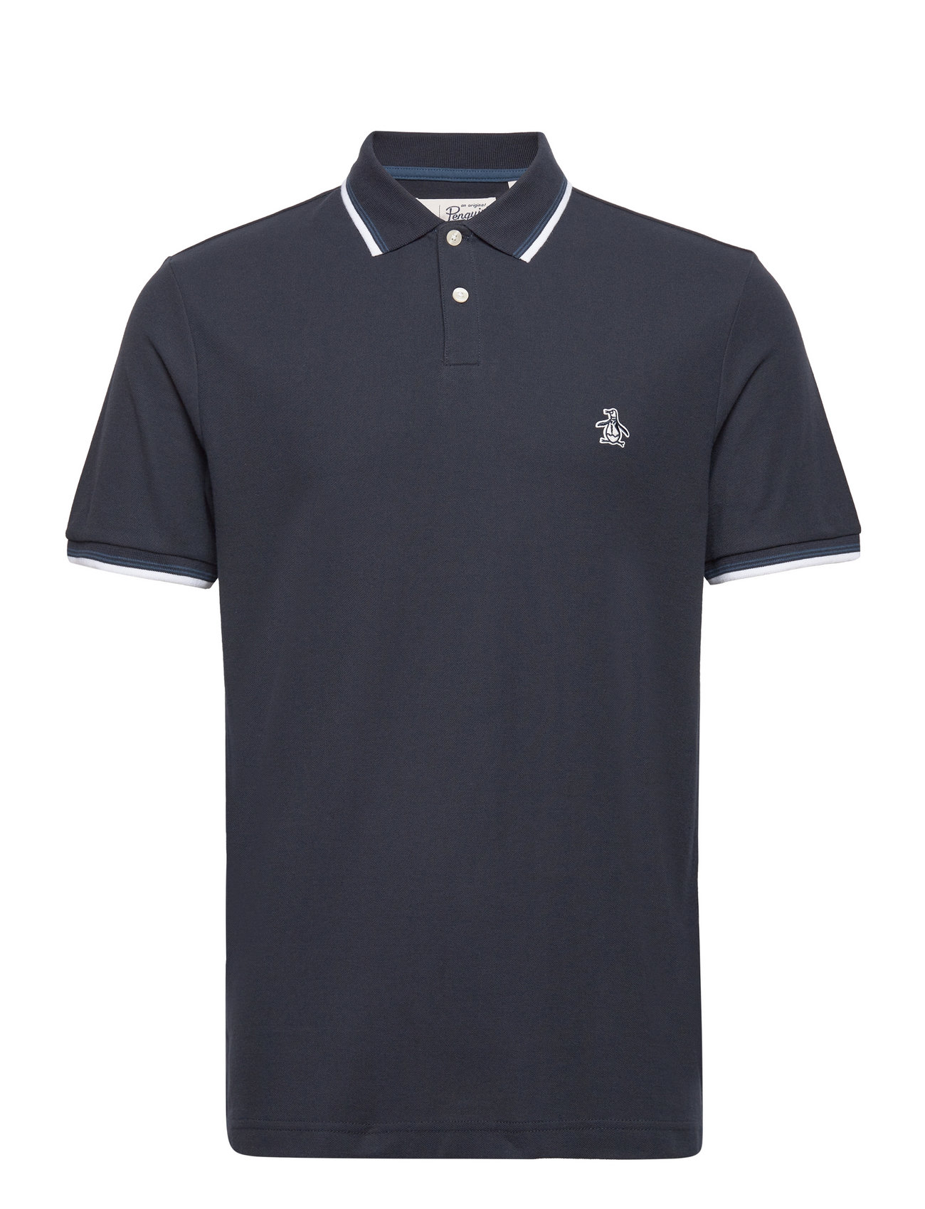 Original Penguin Tipped Polo Org Piq Blå