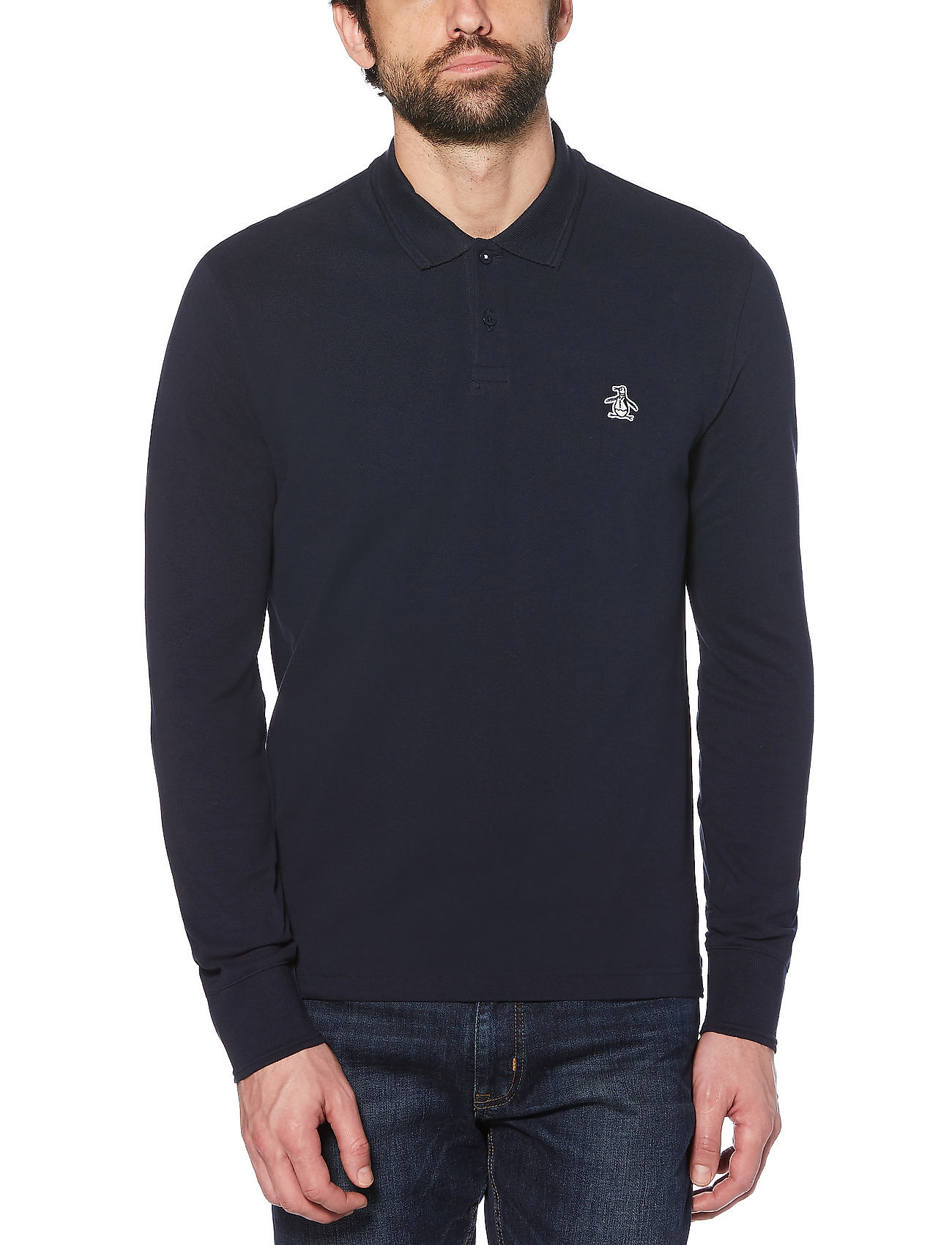 penguin long sleeve polo