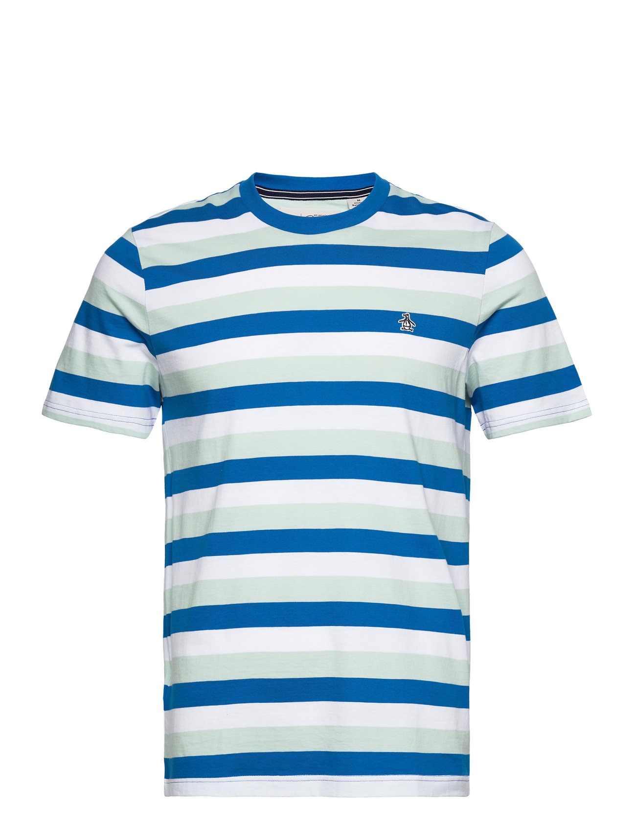 Pride Rainbow Stripe Pocket T-Shirt In White Original Penguin