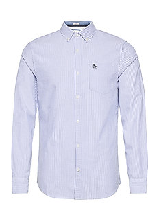 Original Penguin Denim Core Oxford Shirt in Blue for Men Mens Clothing Shirts Casual shirts and button-up shirts 