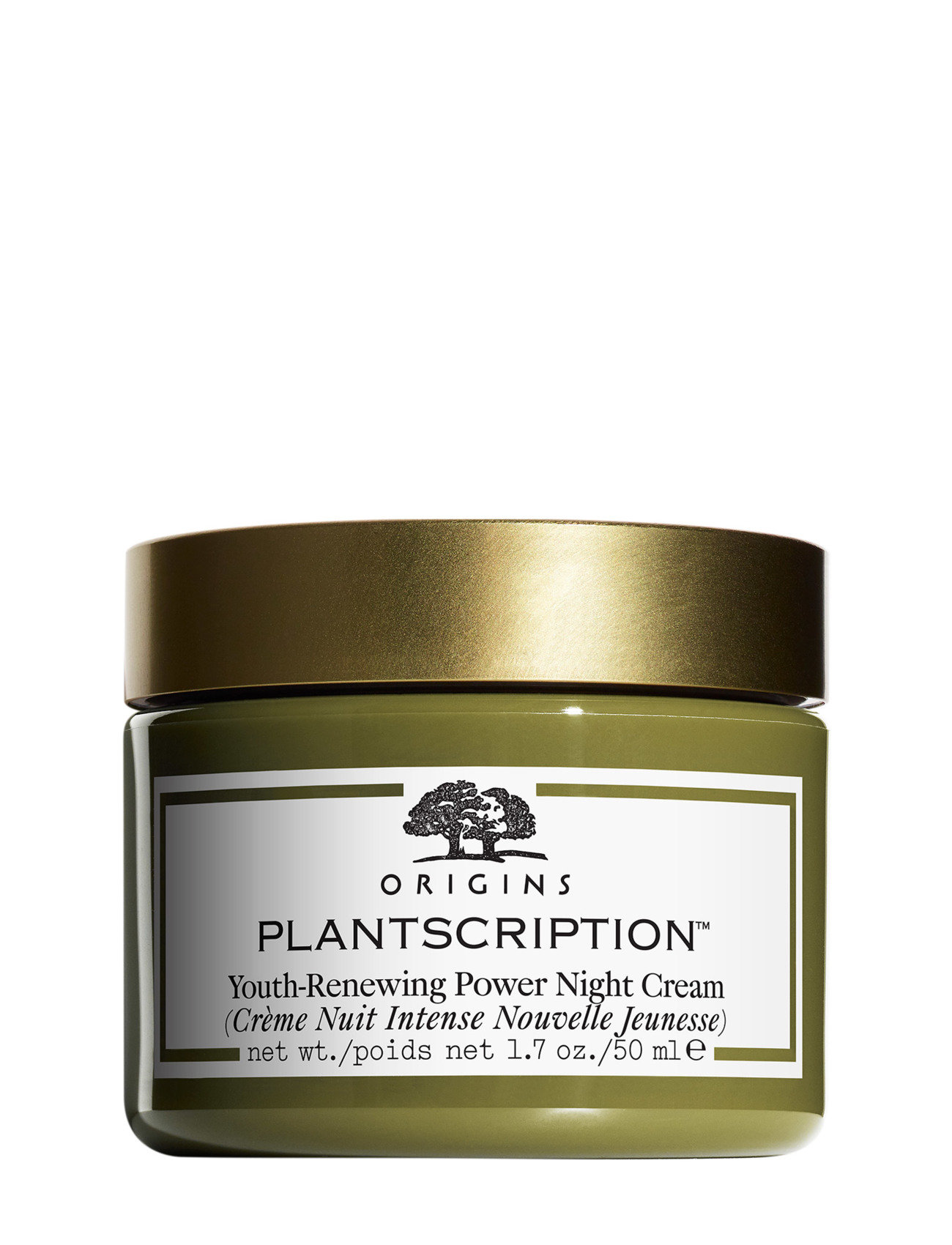 Plantscription Youth-Renewing Power Night Cream Fugtighedscreme Dagcreme Nude Origins