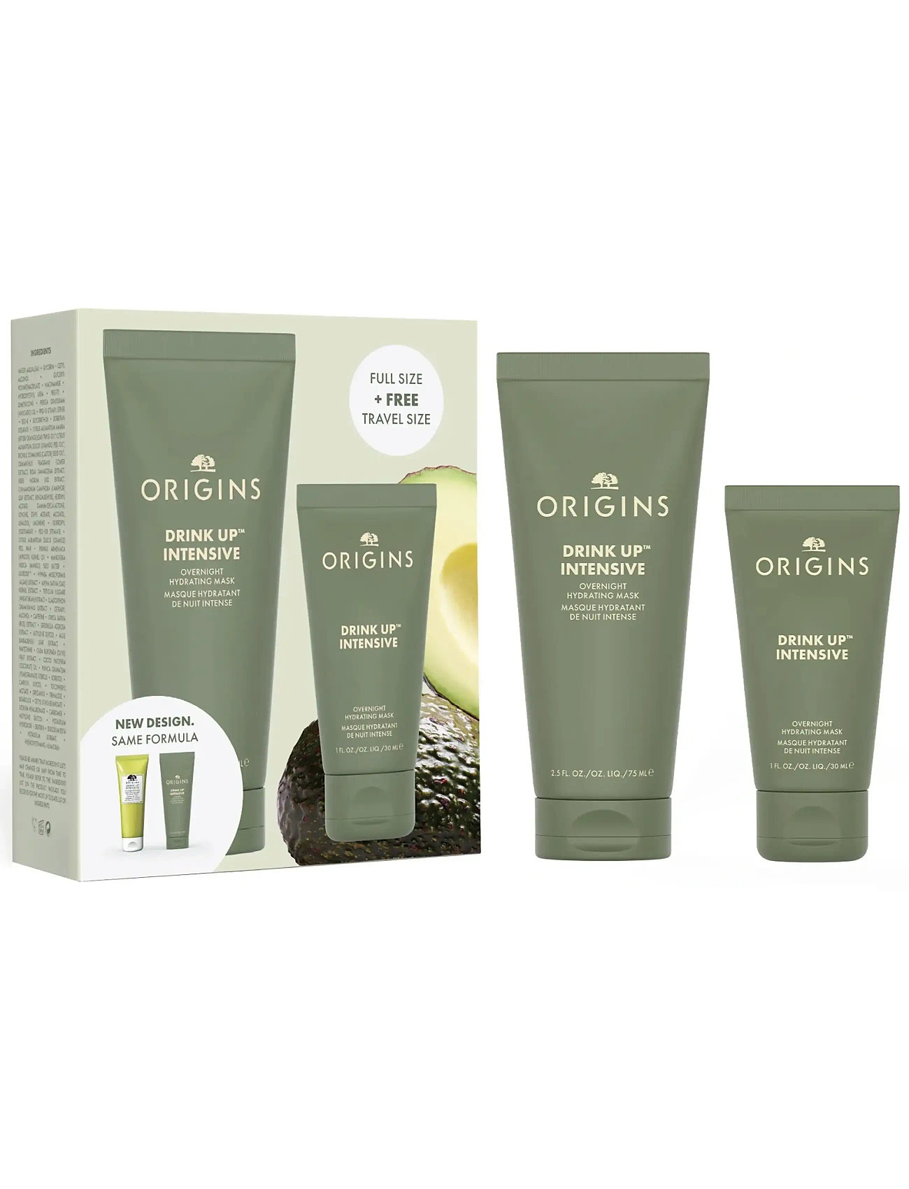 Origins Drink Up Intensive Overnight Hydrating Mask Set, One Size, Nude, Face Masks > Night Mask, Dame