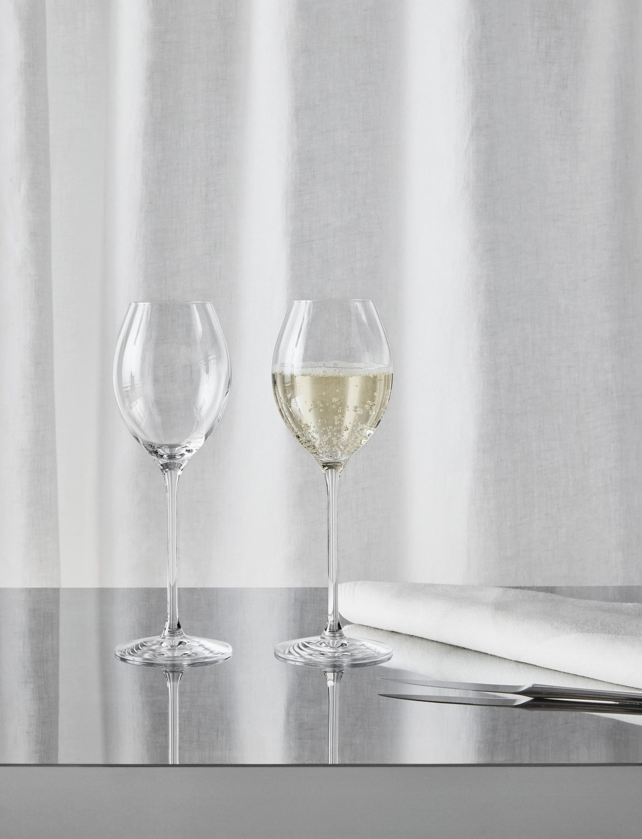 Orrefors More Champagne Boule Glas 31Cl 2-Pack, 31 CL, Nude, Vinglas > Hvidvinsglas, Unisex