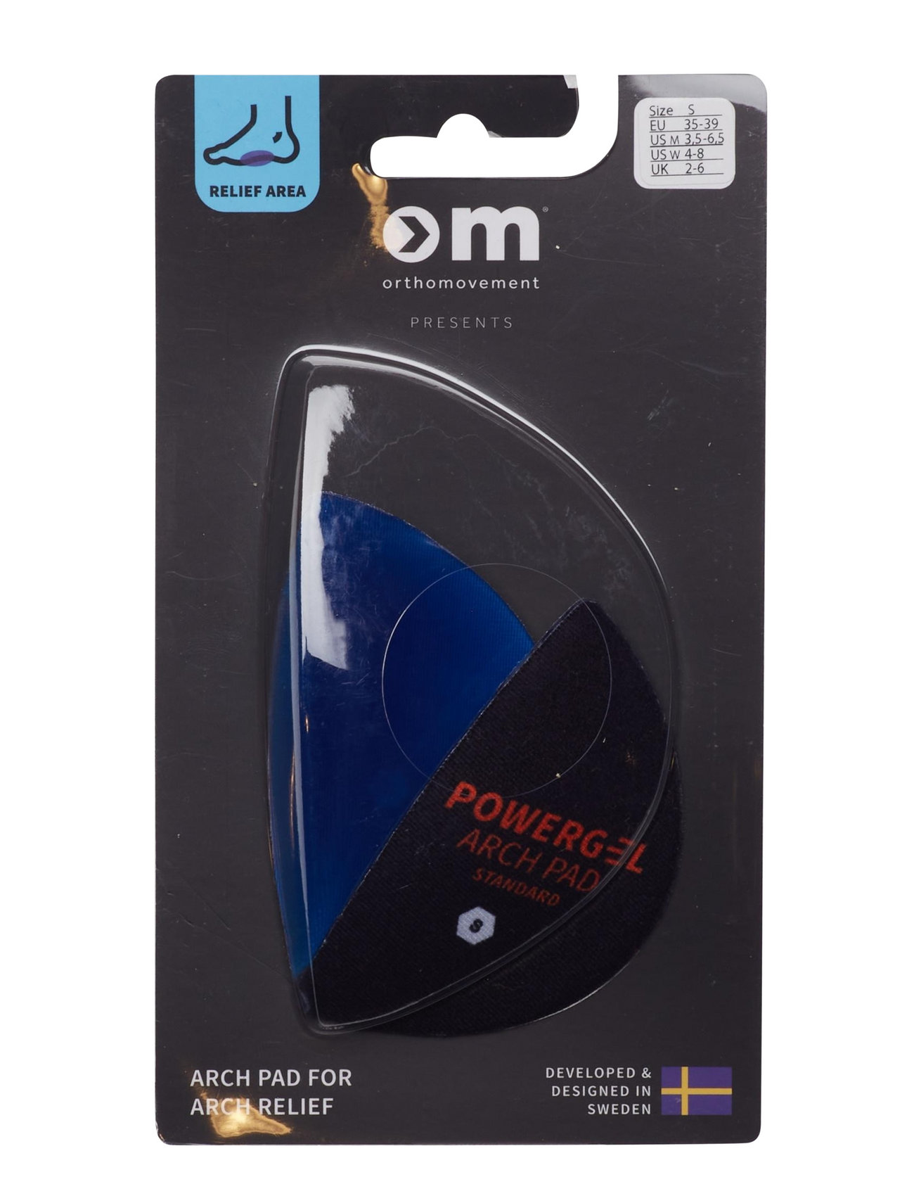 Om Standard Arch Pad Sport Shoe Accessories Soles Blue Ortho Movement