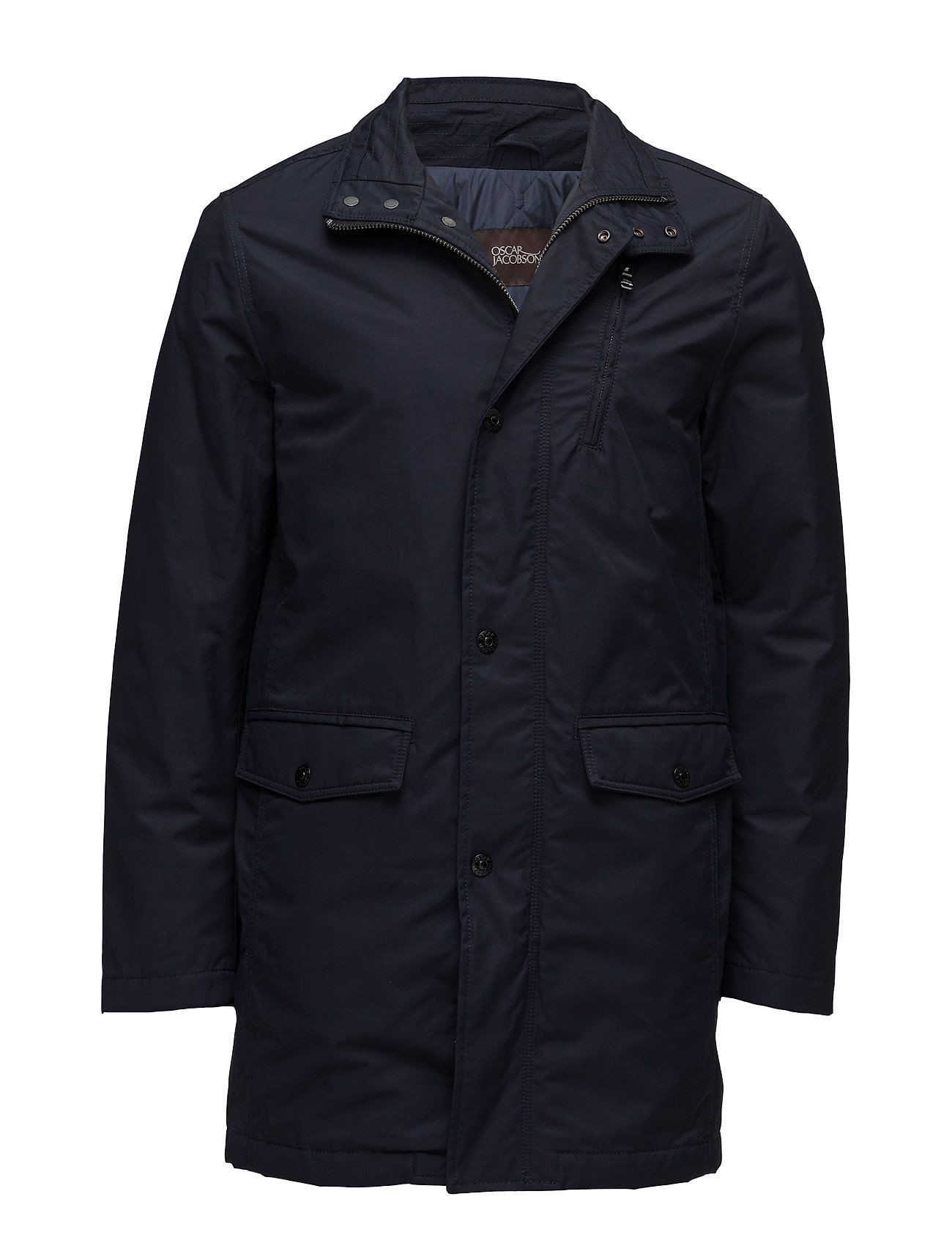 Danton Coat Gevoerd Jack Blauw Oscar Jacobson oscar jacobson kopen in de aanbieding