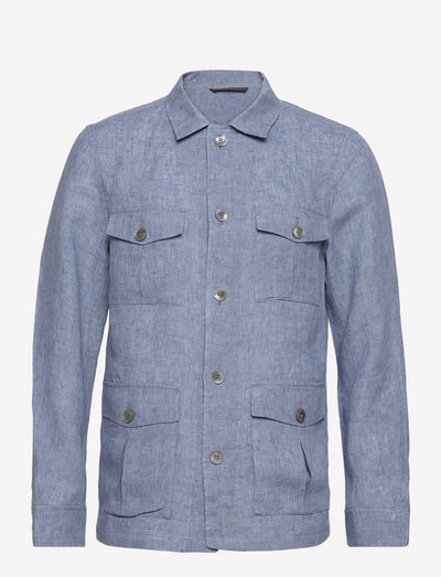 Safari Shirt Jacket - odzież - smog blue