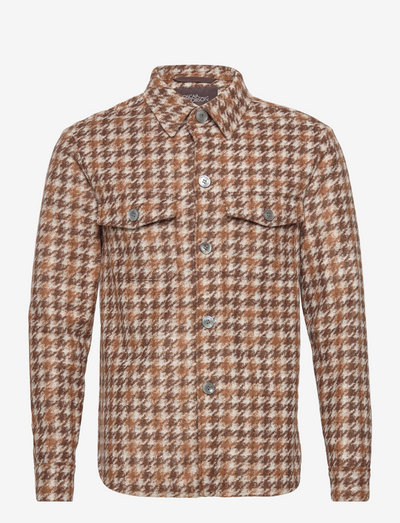 Milron Shirt Jacket - light jackets - brown