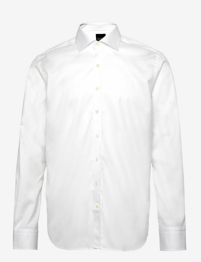 Slim Fit Cut Away Twill Shirt - basic skjorter - optical white