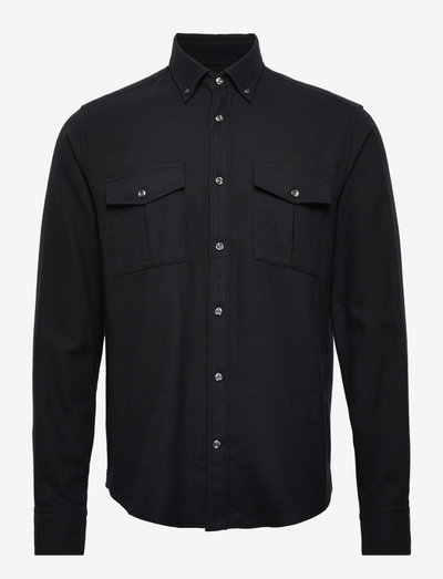 Straight Fit BD Winter Twill - basic overhemden - black