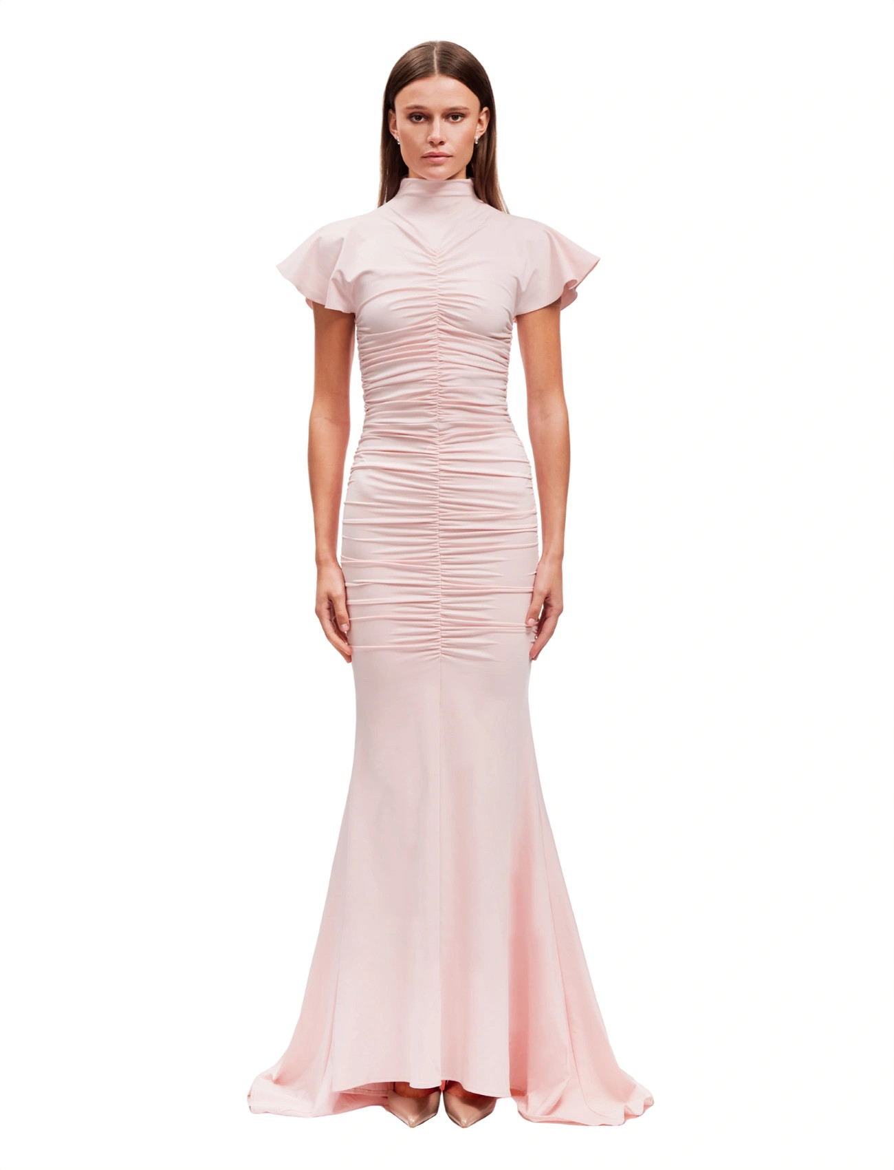 OW Collection Marla Maxi Dress, M, Pink, Kjoler > Maxikjole, Dame