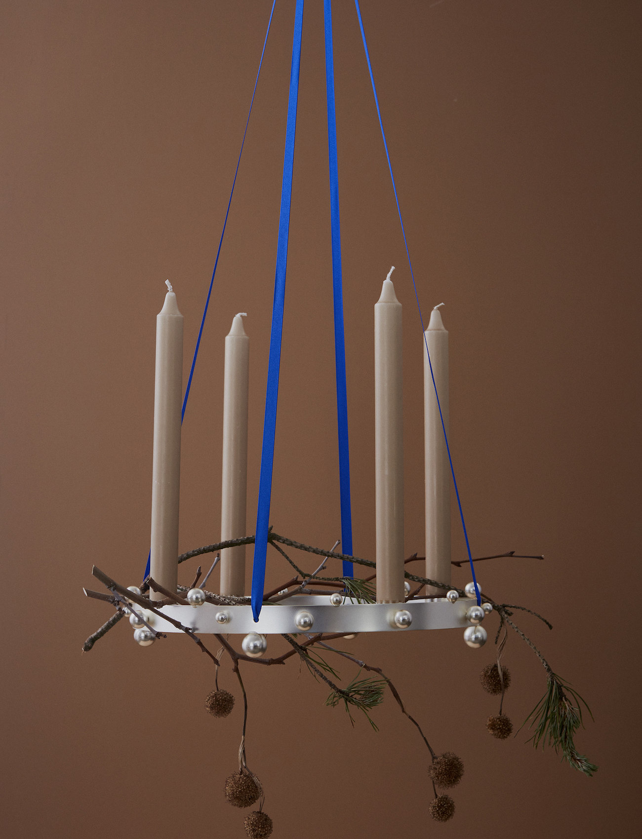 OYOY Living Design Pearl Advent Candleholder, One Size, Silver, Julebelysning > Elektriske Adventsstager, Unisex