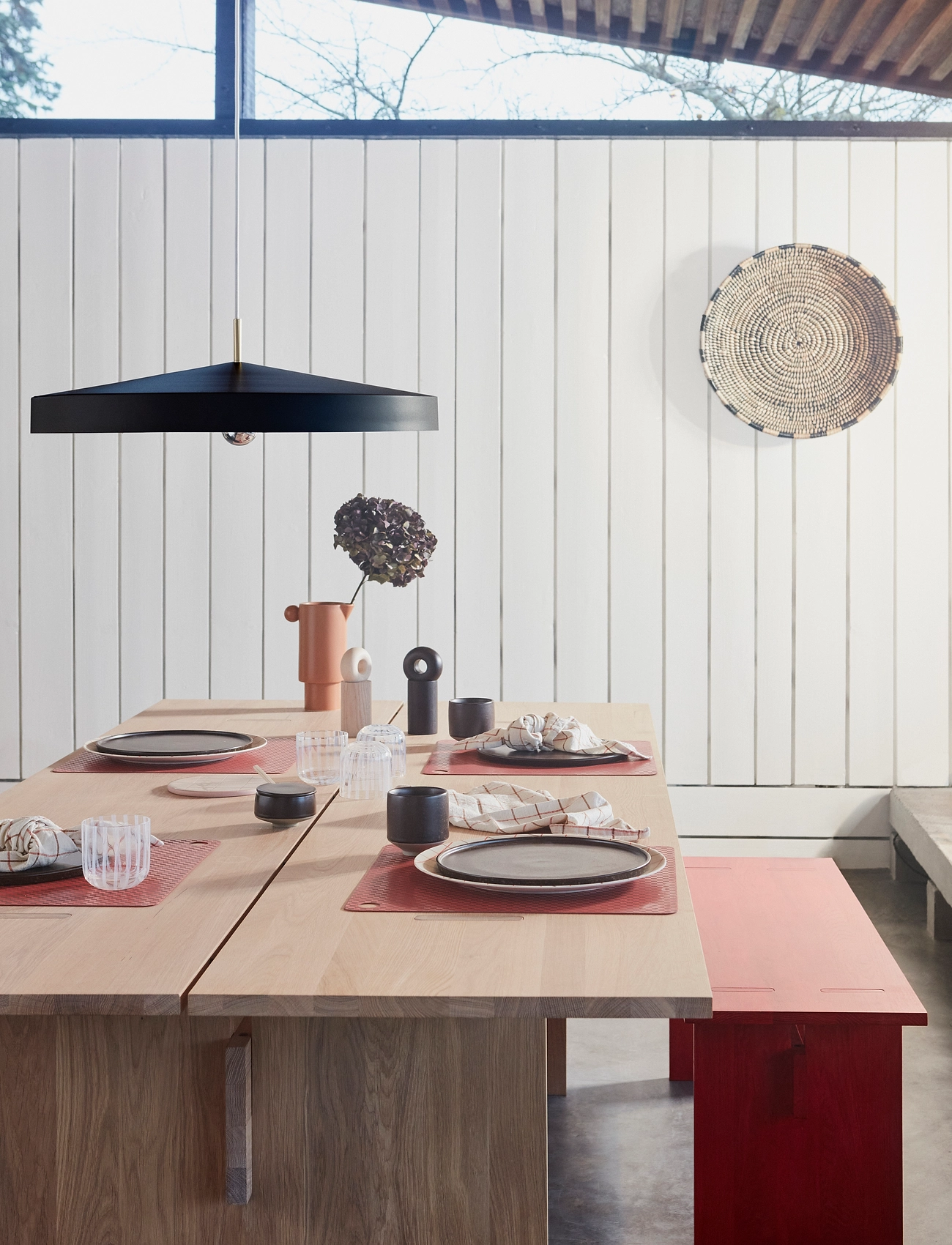OYOY Living Design Hatto Pendant - Large, Ø65 cm, Black, Loftslamper > Pendellamper, Unisex