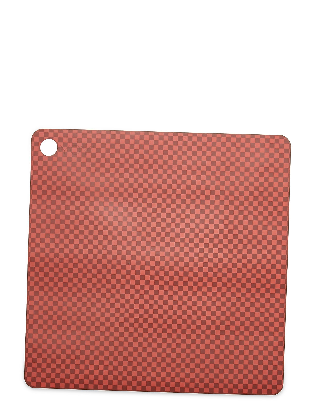 Placemat Checker - Pack Of 2 Home Textiles Kitchen Textiles Placemats Red OYOY Living Design