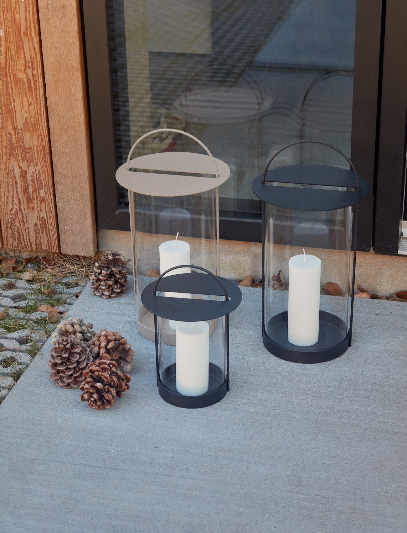 OYOY Living Design Maki Lantern - Small, One Size, Grey, Udendørs Belysning > Lanterner, Unisex