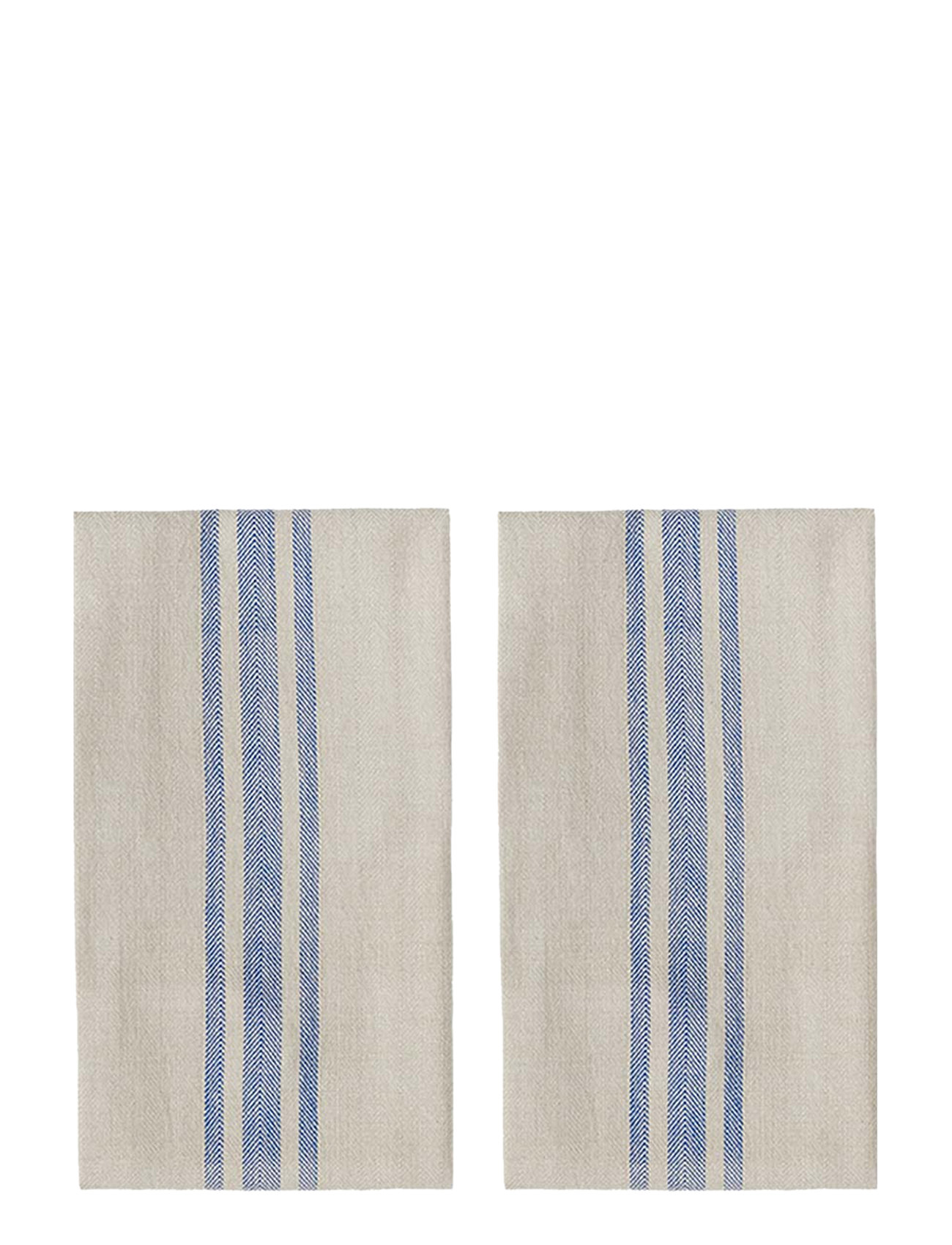 Linu Tea Towel - Pack Of 2 Home Textiles Kitchen Textiles Kitchen Towels Blue OYOY Living Design