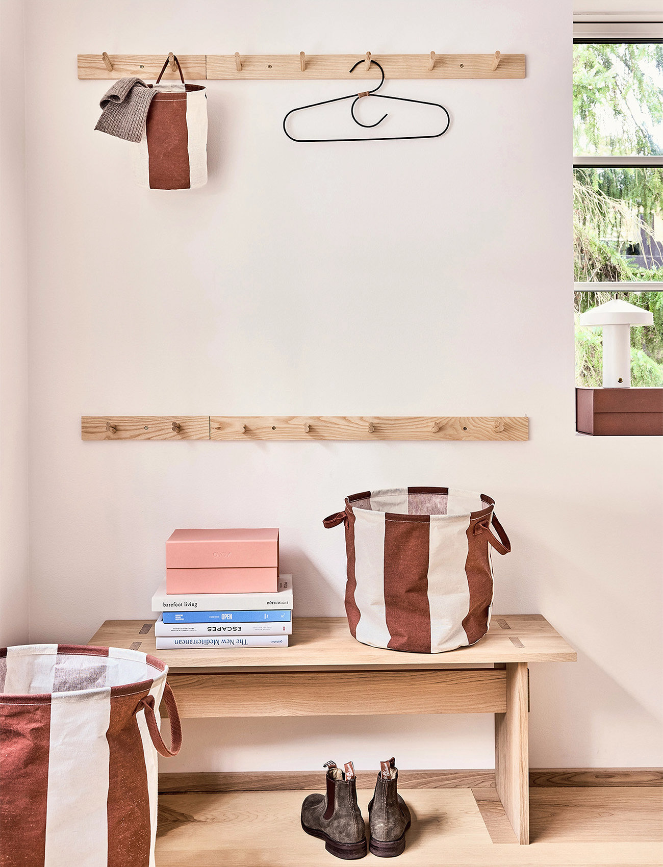 OYOY Living Design Kara Laundry/Storage Basket Large, Ø38X54 cm, Brown, Opbevaring > Opbevaringskasser, Børn