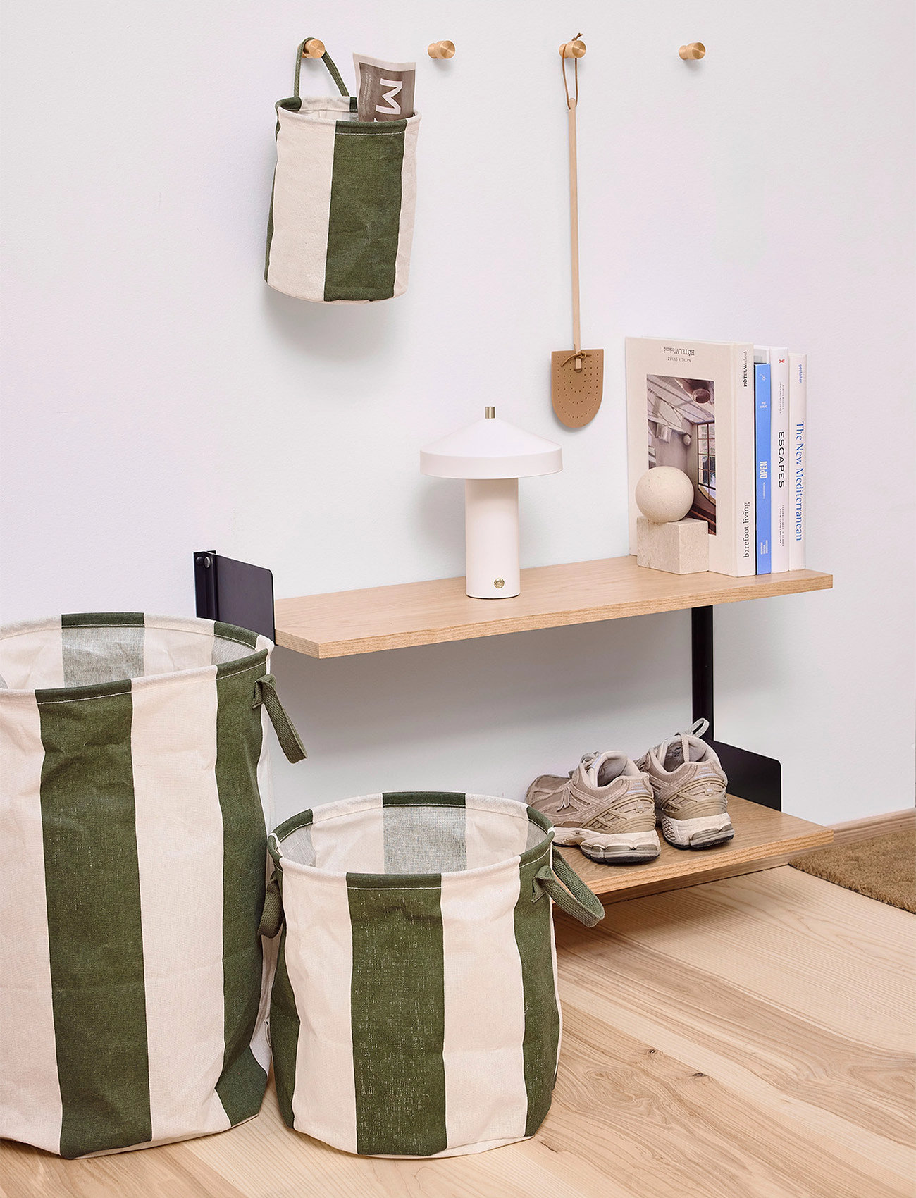 OYOY Living Design Kara Laundry/Storage Basket Large, Ø38X54 cm, Green, Opbevaring > Opbevaringskurve, Unisex