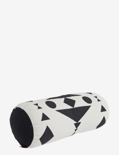Cylinder Cushion - puder - white / black