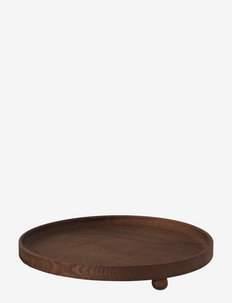 Inka Wood Tray Round - Large - paplātes - dark