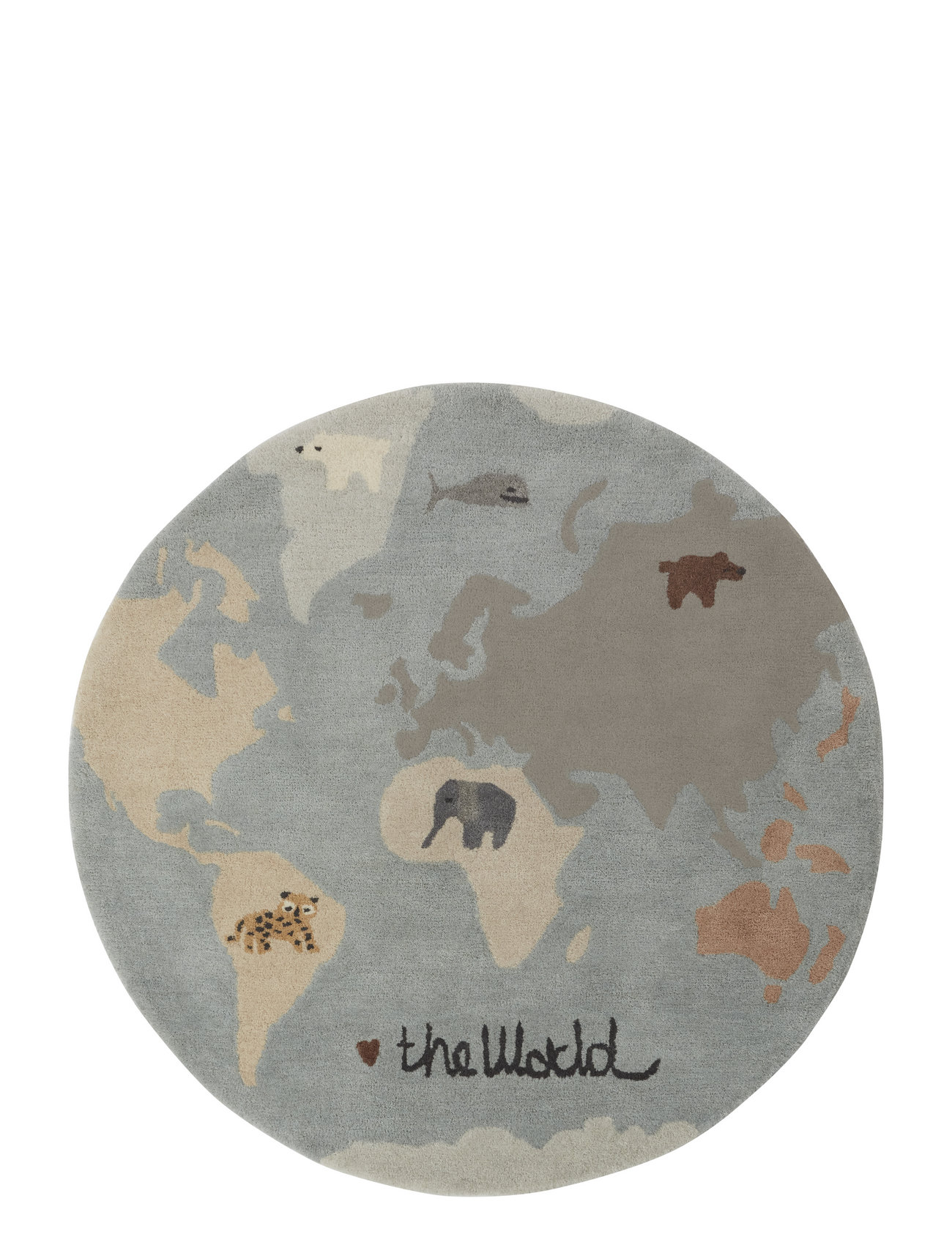 The World Tufted Rug Home Kids Decor Rugs And Carpets Round Rugs Multi/patterned OYOY MINI