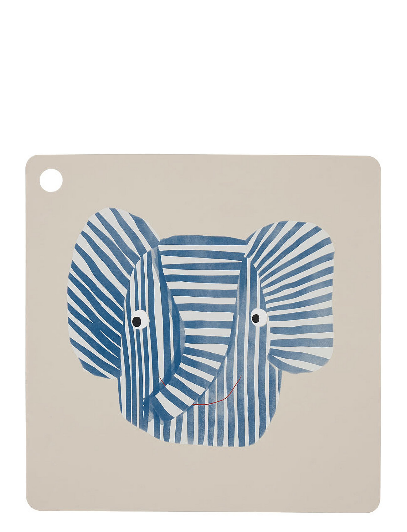 Placemat Erik Elephant Home Meal Time Placemats & Coasters Multi/patterned OYOY MINI