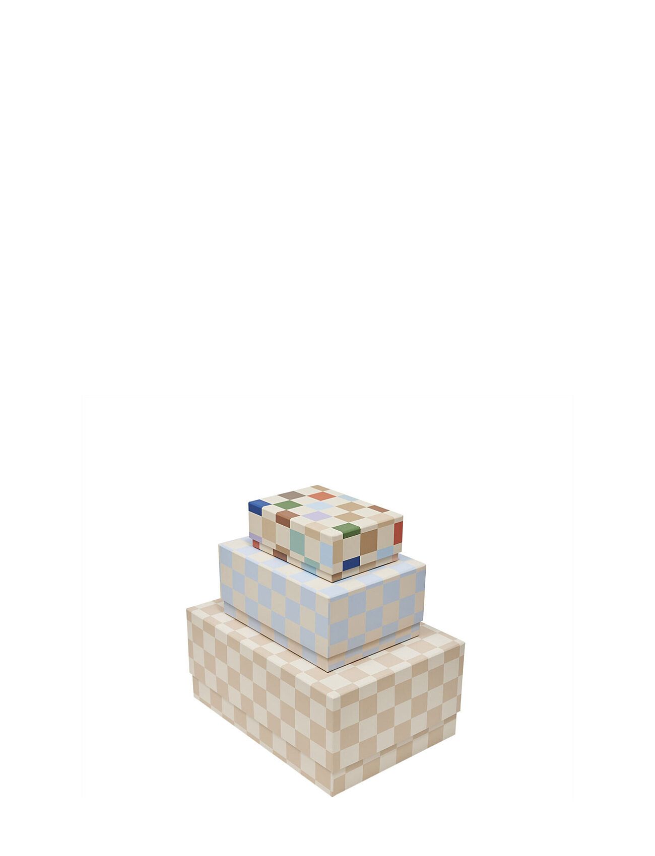 OYOY MINI Mana Storage Box Mix - Set Of 3 Multi/patterned